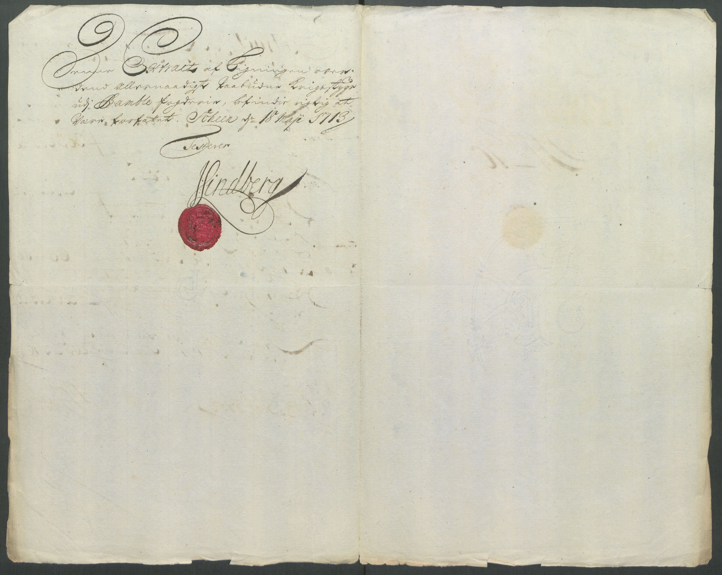 Rentekammeret inntil 1814, Reviderte regnskaper, Fogderegnskap, AV/RA-EA-4092/R36/L2123: Fogderegnskap Øvre og Nedre Telemark og Bamble, 1712, p. 129