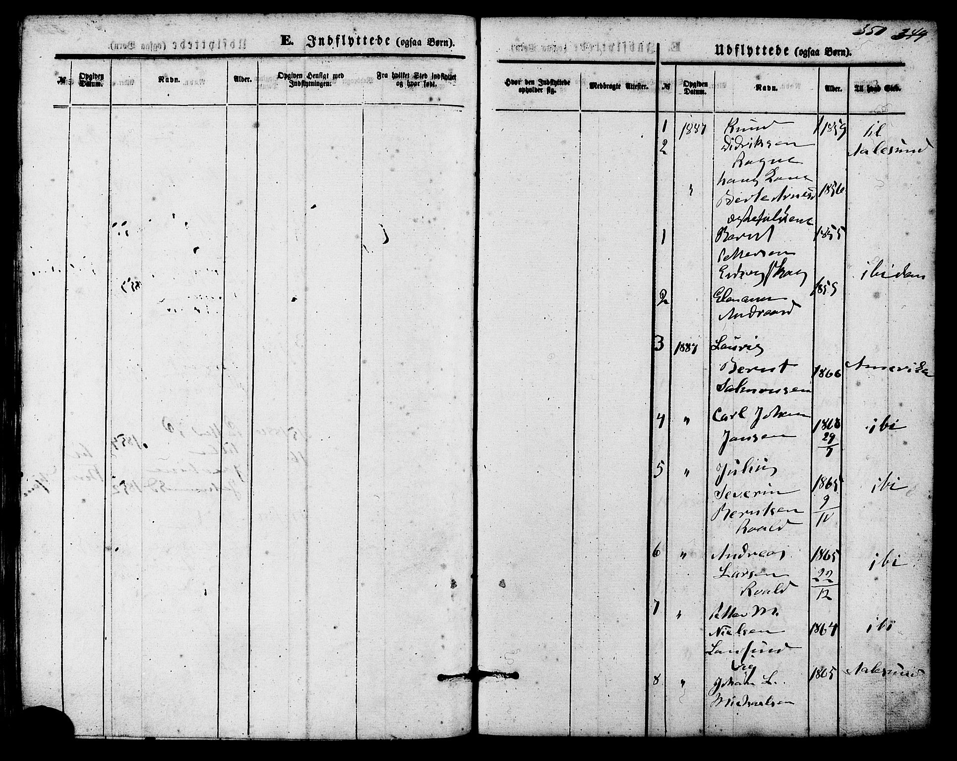 Ministerialprotokoller, klokkerbøker og fødselsregistre - Møre og Romsdal, AV/SAT-A-1454/536/L0500: Parish register (official) no. 536A09, 1876-1889, p. 351