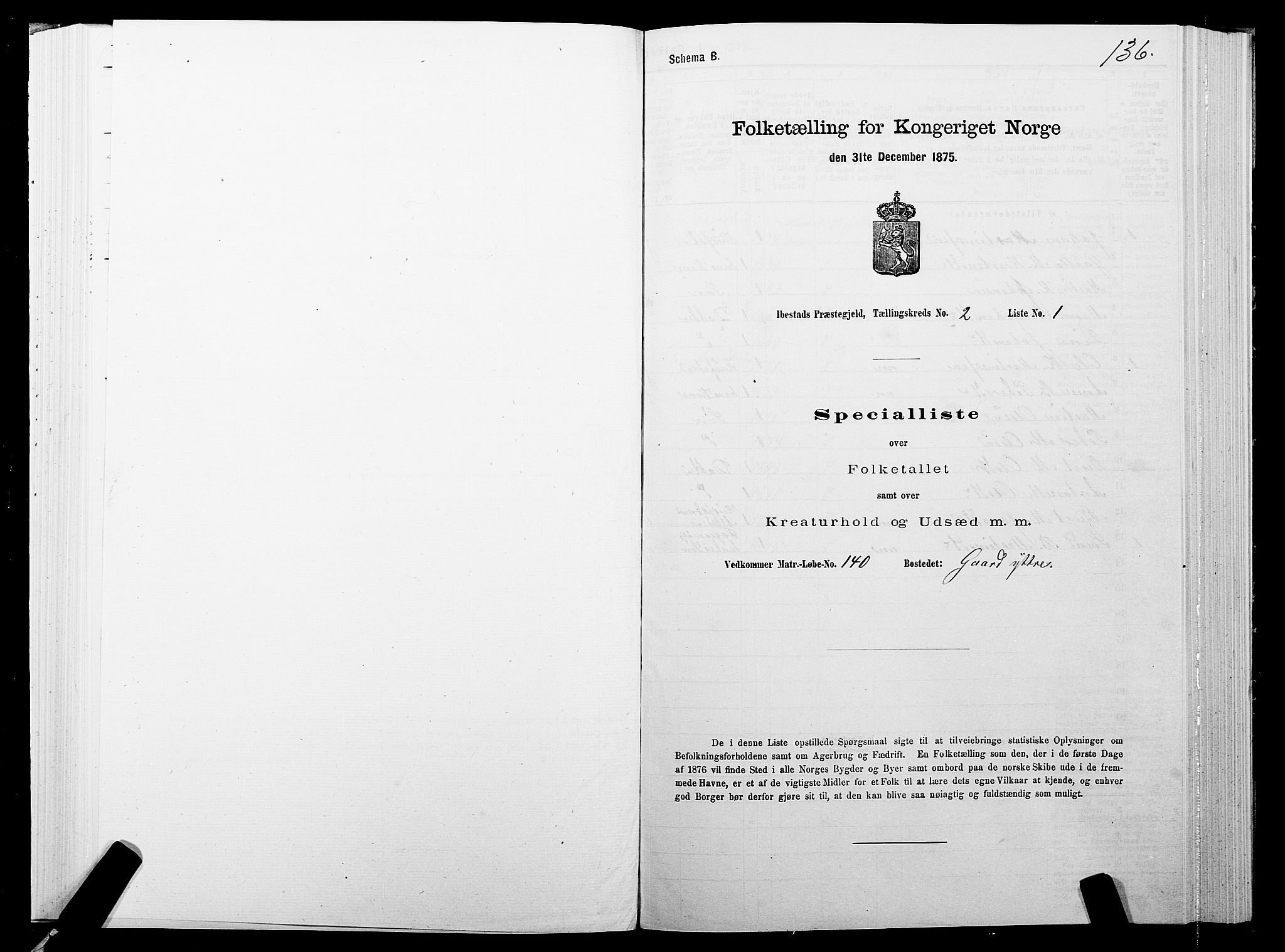 SATØ, 1875 census for 1917P Ibestad, 1875, p. 1136