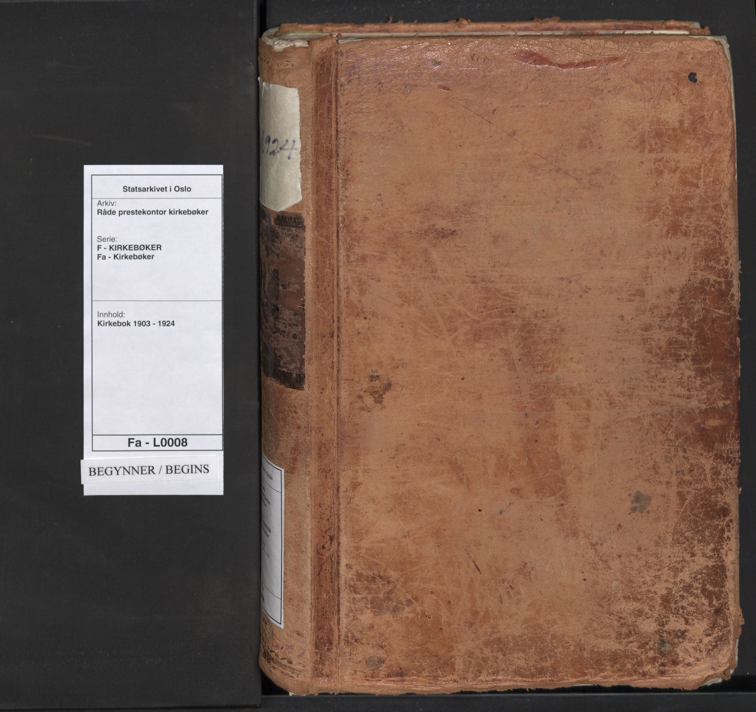 Råde prestekontor kirkebøker, SAO/A-2009/F/Fa/L0008: Parish register (official) no. 8, 1903-1924