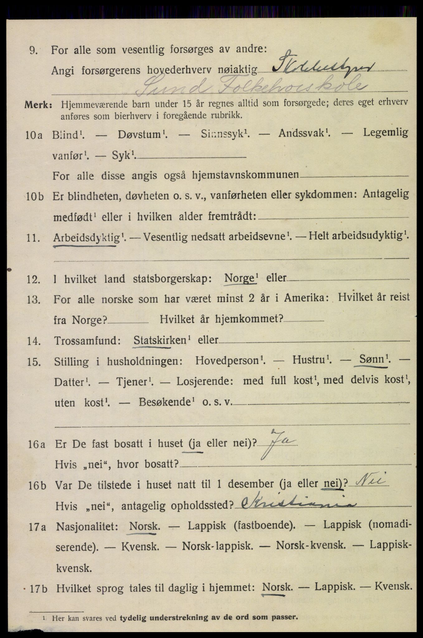 SAT, 1920 census for Inderøy, 1920, p. 6626