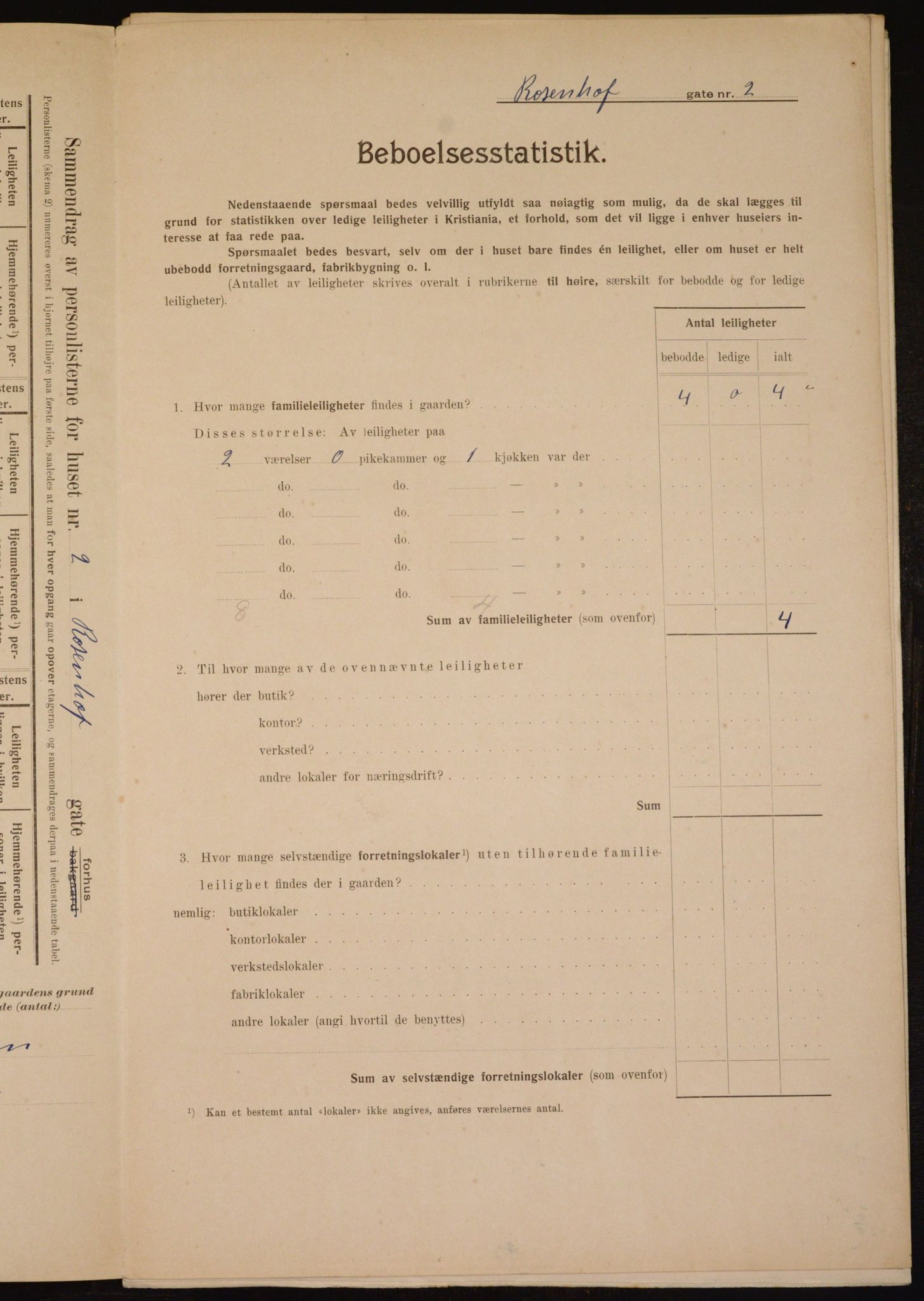 OBA, Municipal Census 1910 for Kristiania, 1910, p. 79974