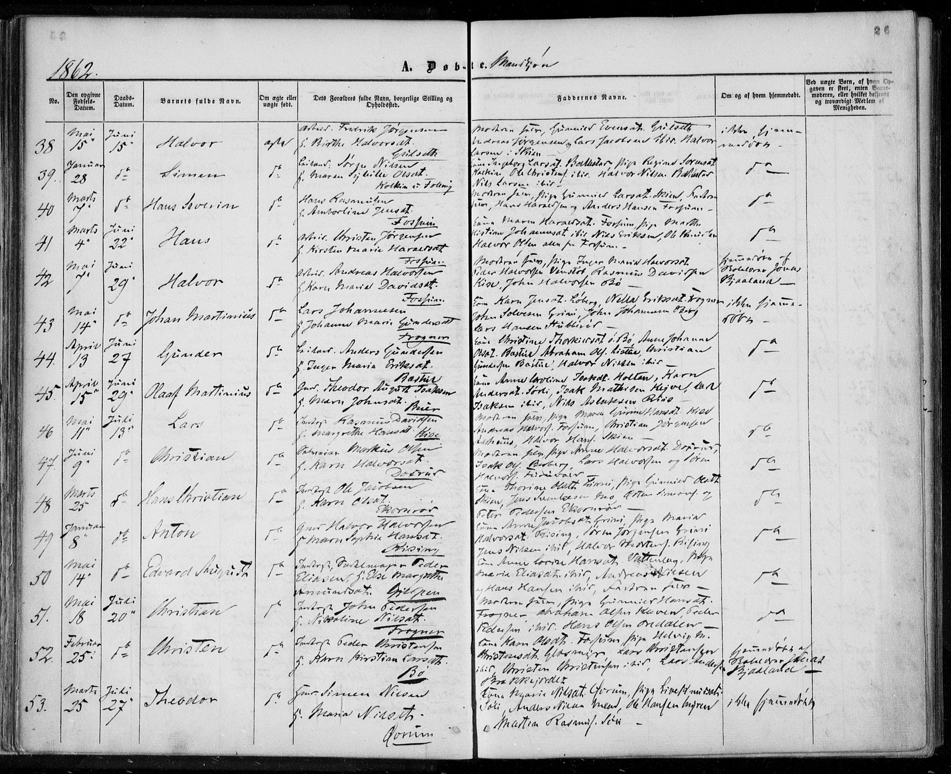 Gjerpen kirkebøker, AV/SAKO-A-265/F/Fa/L0008a: Parish register (official) no. I 8A, 1857-1871, p. 26