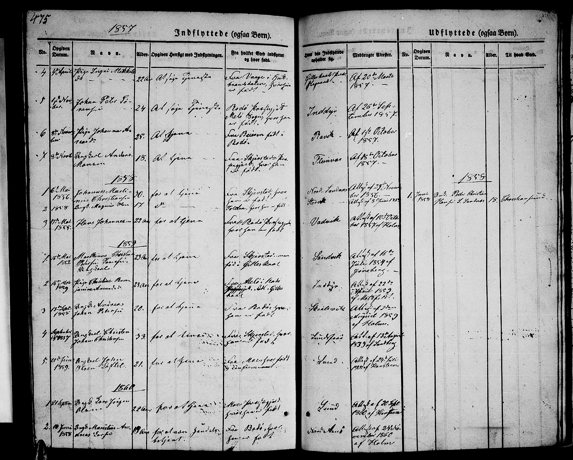 Ministerialprotokoller, klokkerbøker og fødselsregistre - Nordland, SAT/A-1459/805/L0106: Parish register (copy) no. 805C02, 1841-1861, p. 475