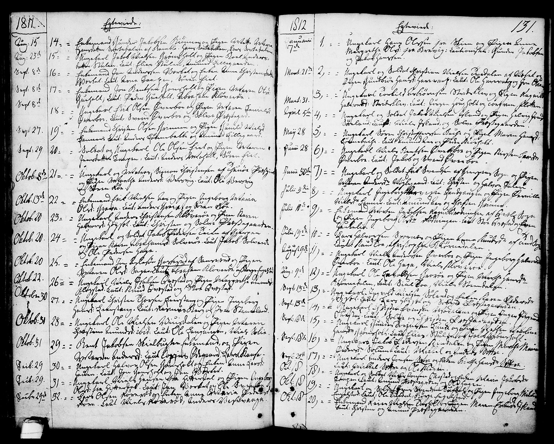 Eidanger kirkebøker, SAKO/A-261/F/Fa/L0006: Parish register (official) no. 6, 1764-1814, p. 131