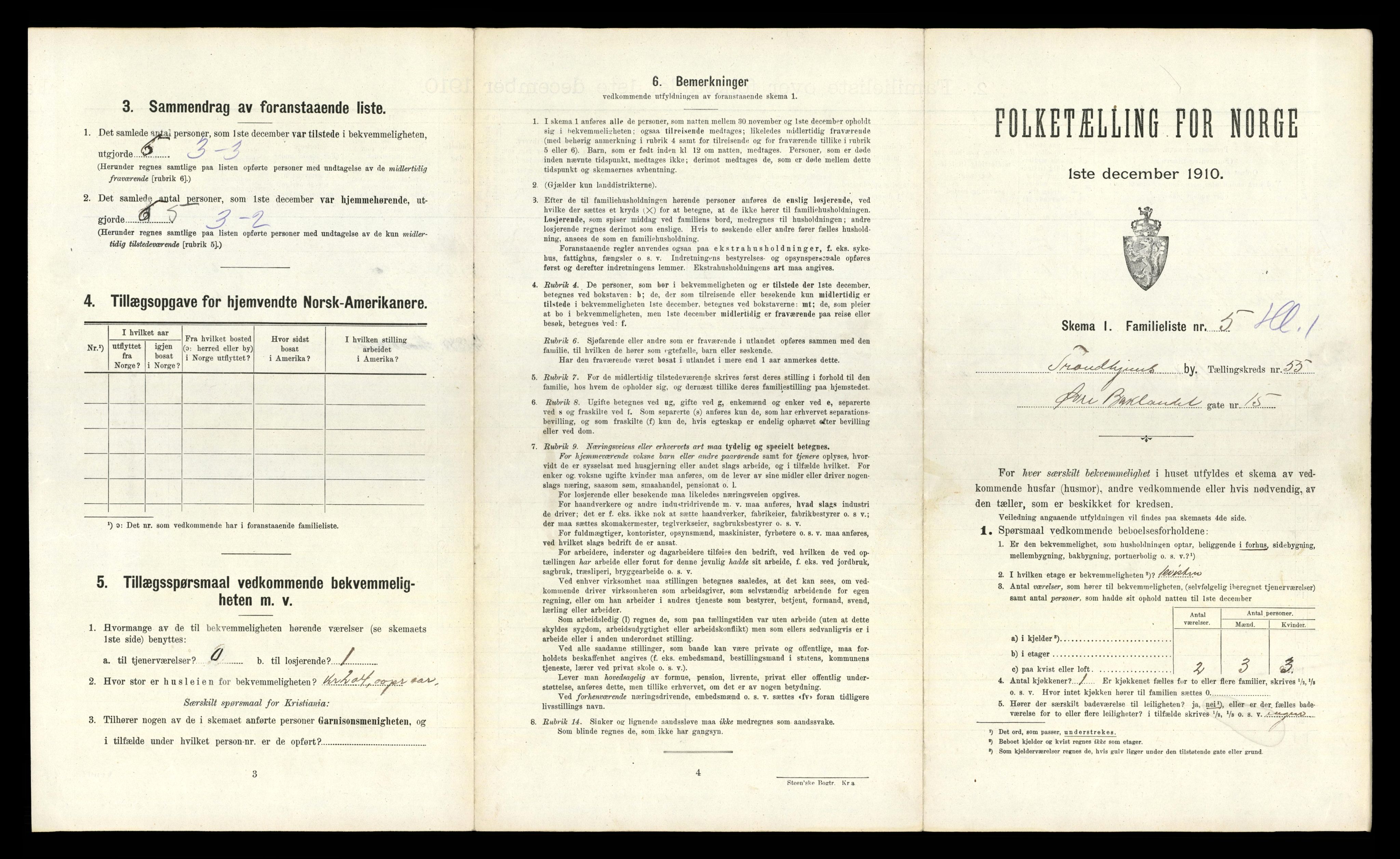 RA, 1910 census for Trondheim, 1910, p. 14351