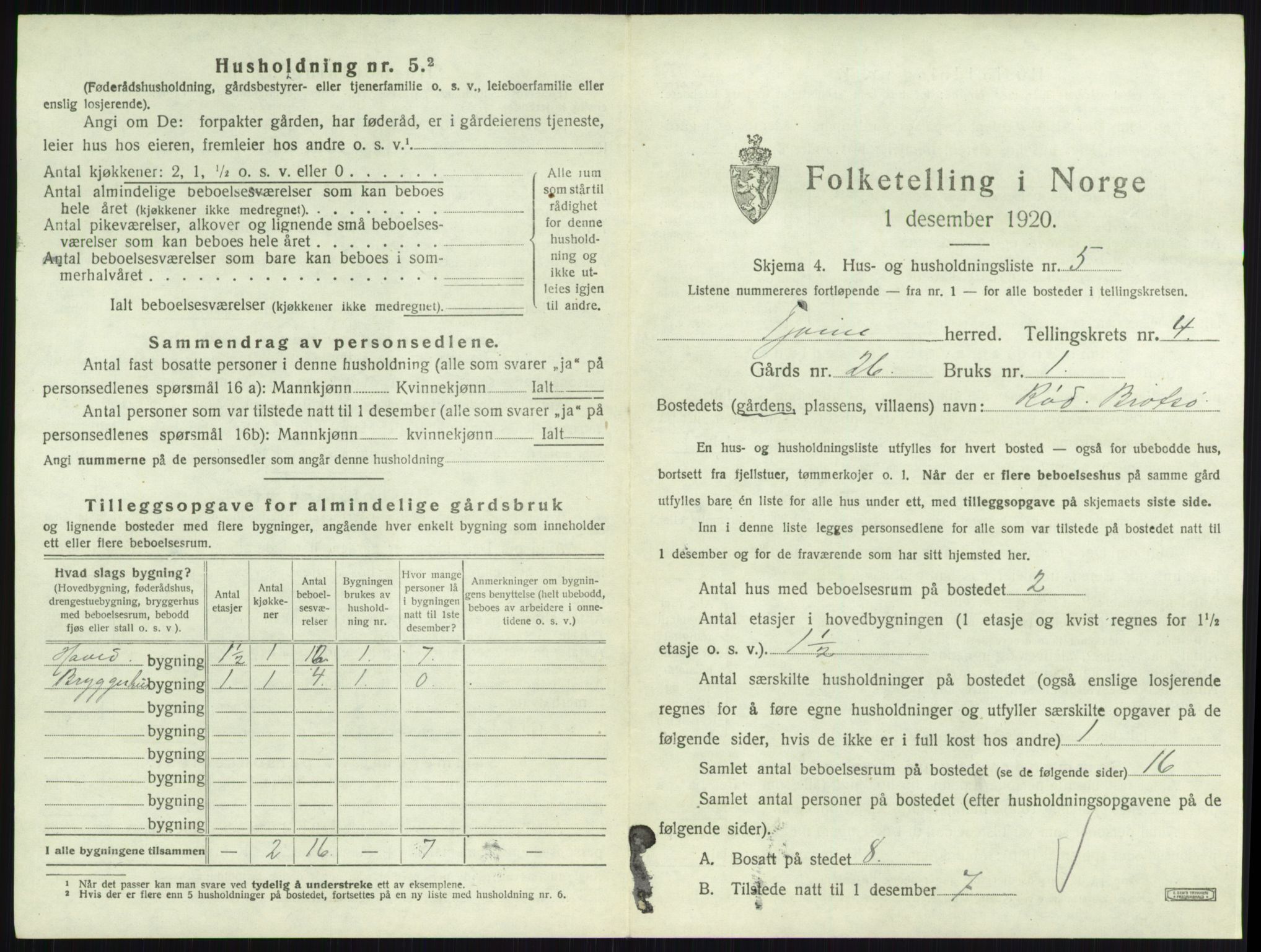 SAKO, 1920 census for Tjøme, 1920, p. 1149