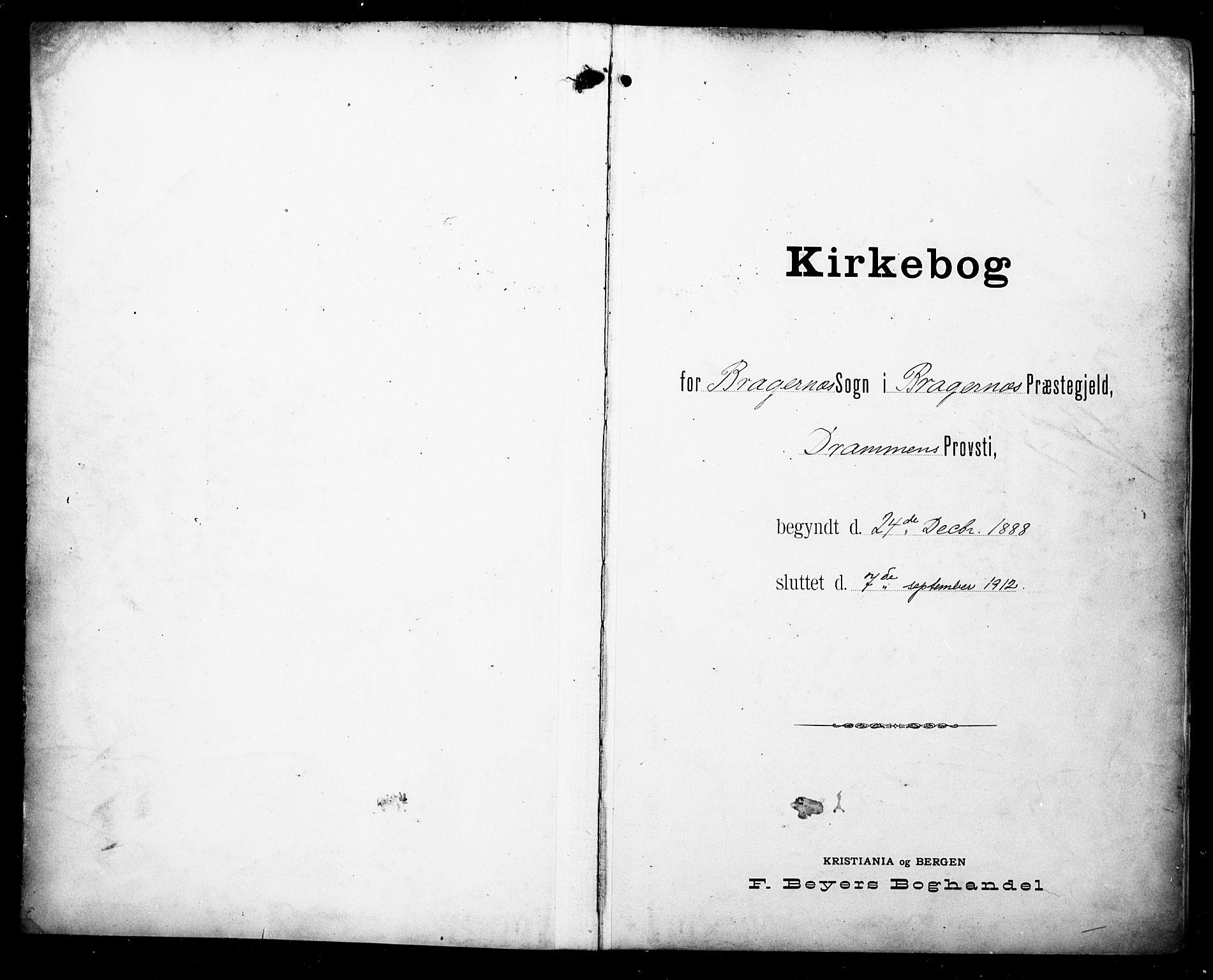 Bragernes kirkebøker, SAKO/A-6/F/Fc/L0006: Parish register (official) no. III 6, 1888-1899