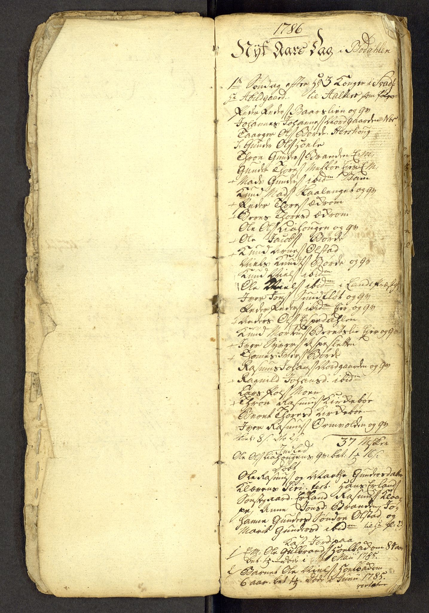Gausdal prestekontor, SAH/PREST-090/H/Ha: Parish register draft no. -, 1786-1793