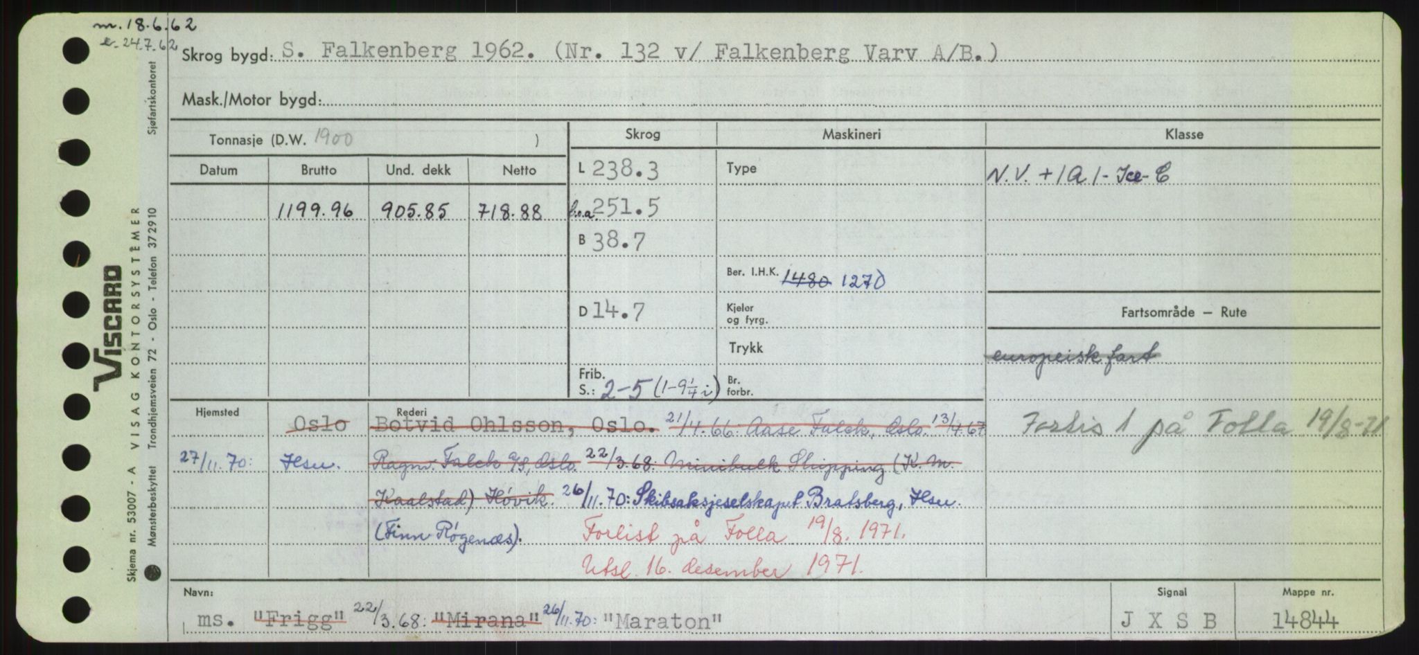 Sjøfartsdirektoratet med forløpere, Skipsmålingen, RA/S-1627/H/Hd/L0024: Fartøy, M-Mim, p. 189