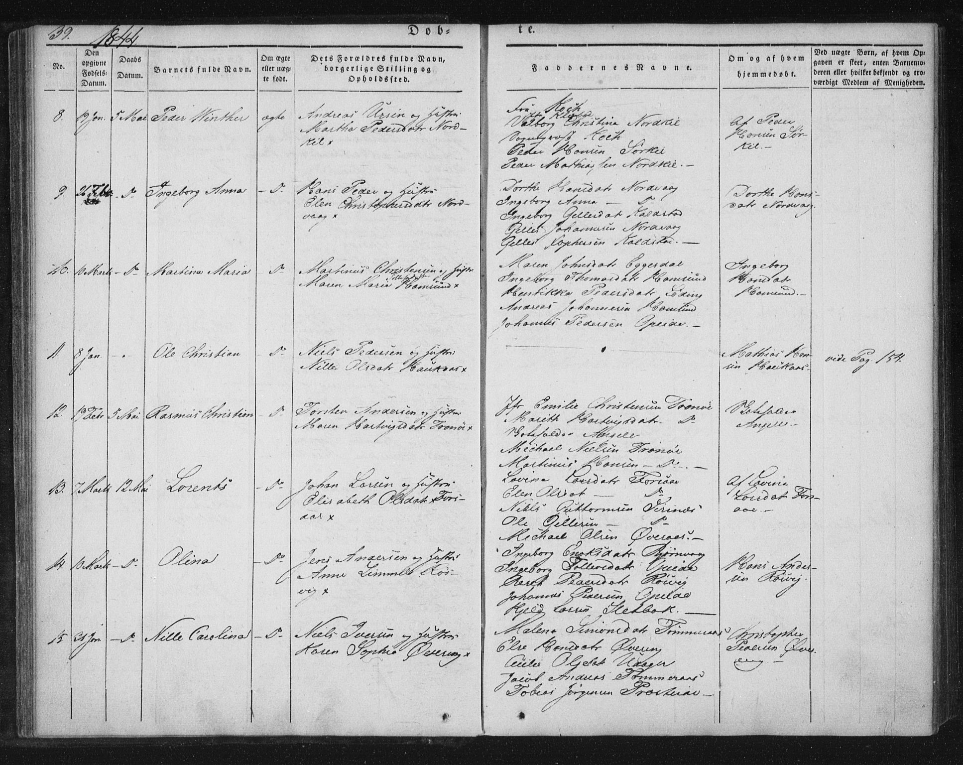 Ministerialprotokoller, klokkerbøker og fødselsregistre - Nordland, AV/SAT-A-1459/859/L0843: Parish register (official) no. 859A03, 1840-1848, p. 39