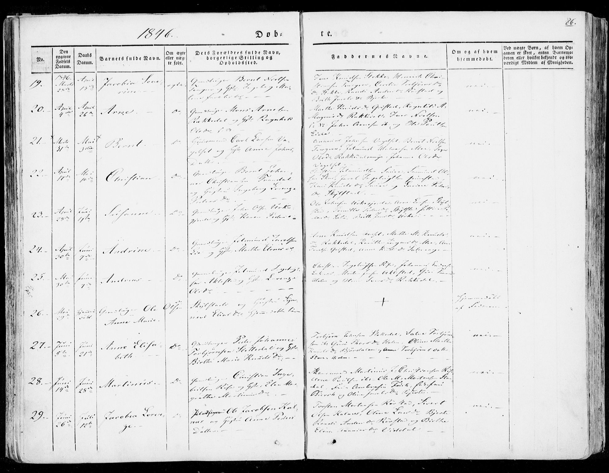 Ministerialprotokoller, klokkerbøker og fødselsregistre - Møre og Romsdal, AV/SAT-A-1454/515/L0208: Parish register (official) no. 515A04, 1830-1846, p. 86