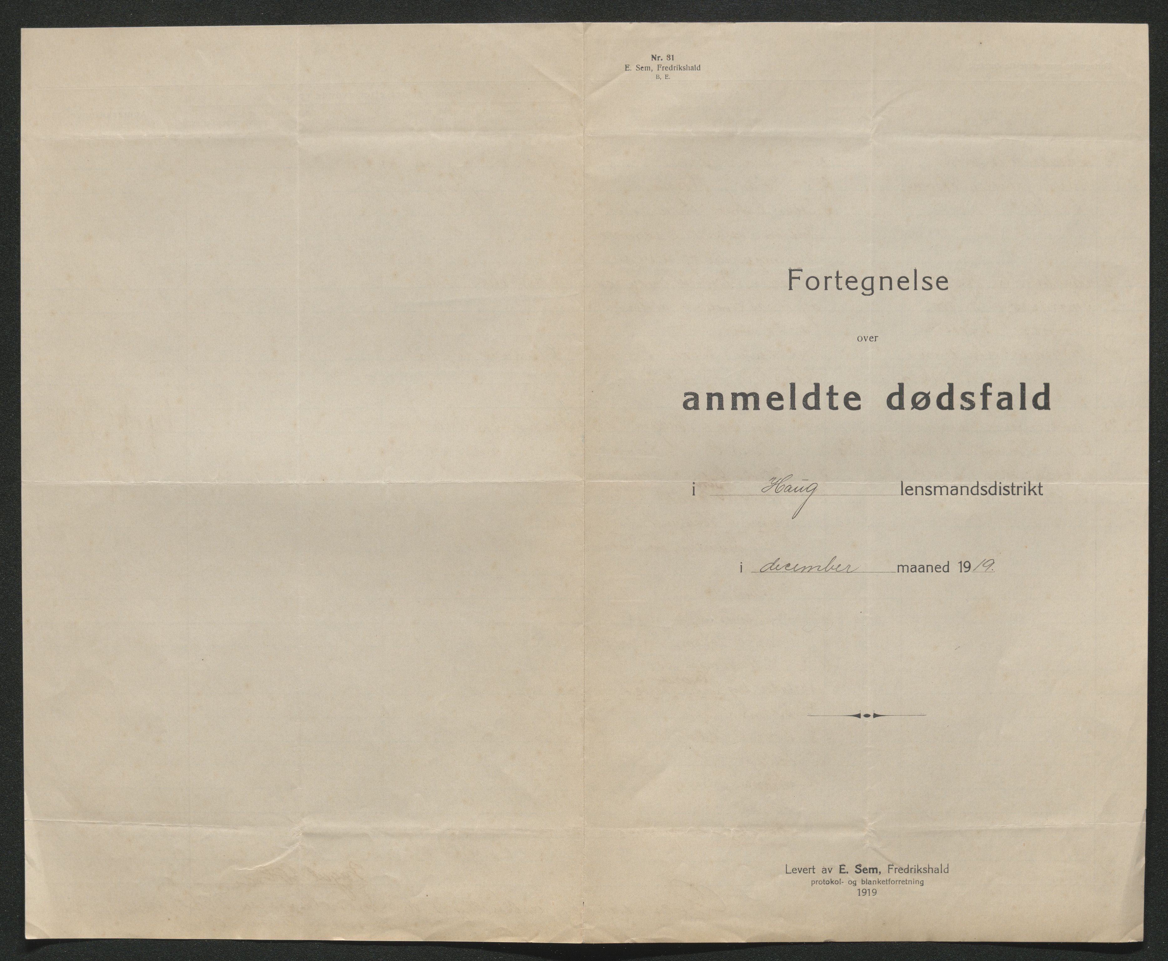 Eiker, Modum og Sigdal sorenskriveri, SAKO/A-123/H/Ha/Hab/L0039: Dødsfallsmeldinger, 1918-1919, p. 963