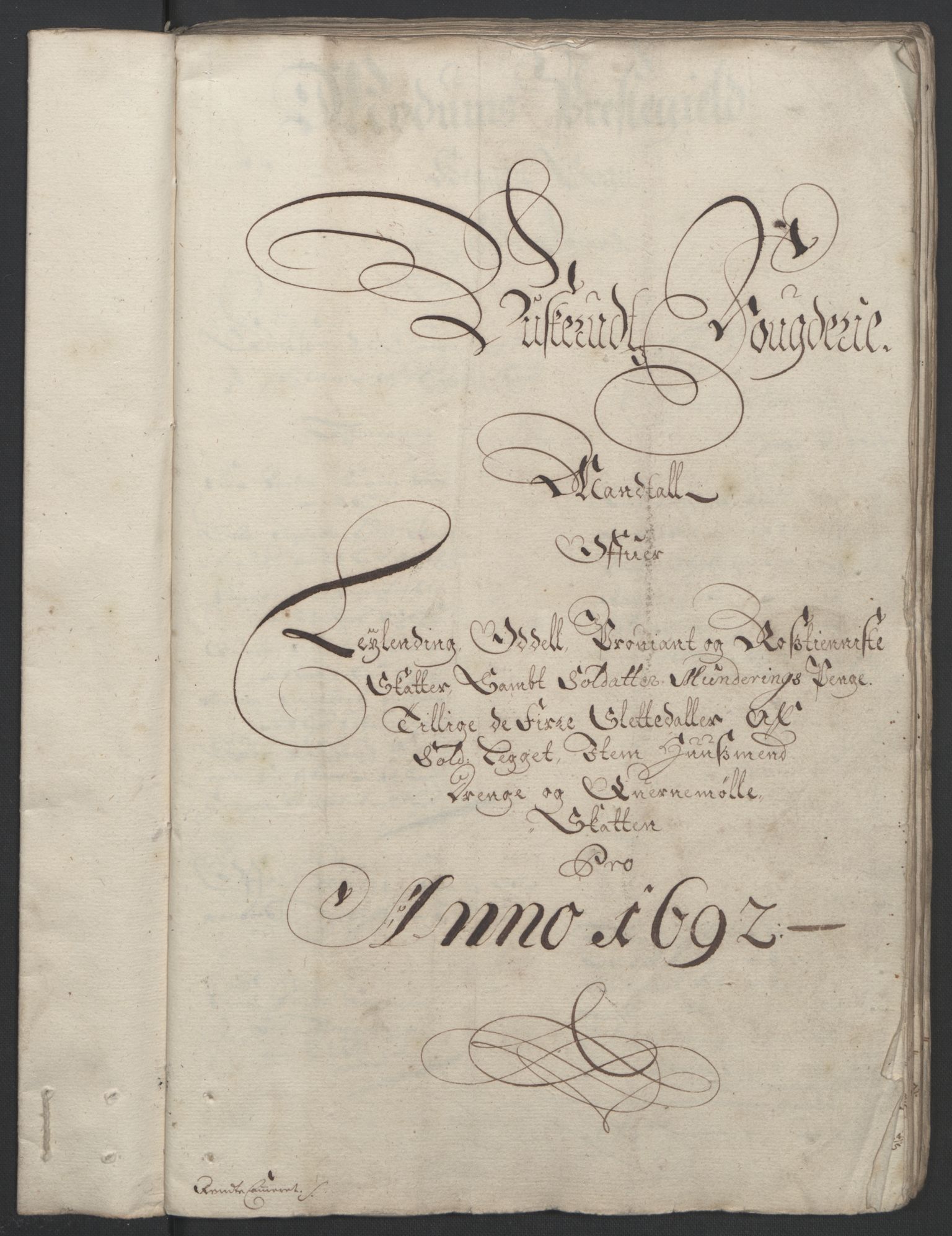 Rentekammeret inntil 1814, Reviderte regnskaper, Fogderegnskap, RA/EA-4092/R25/L1681: Fogderegnskap Buskerud, 1691-1692, p. 354