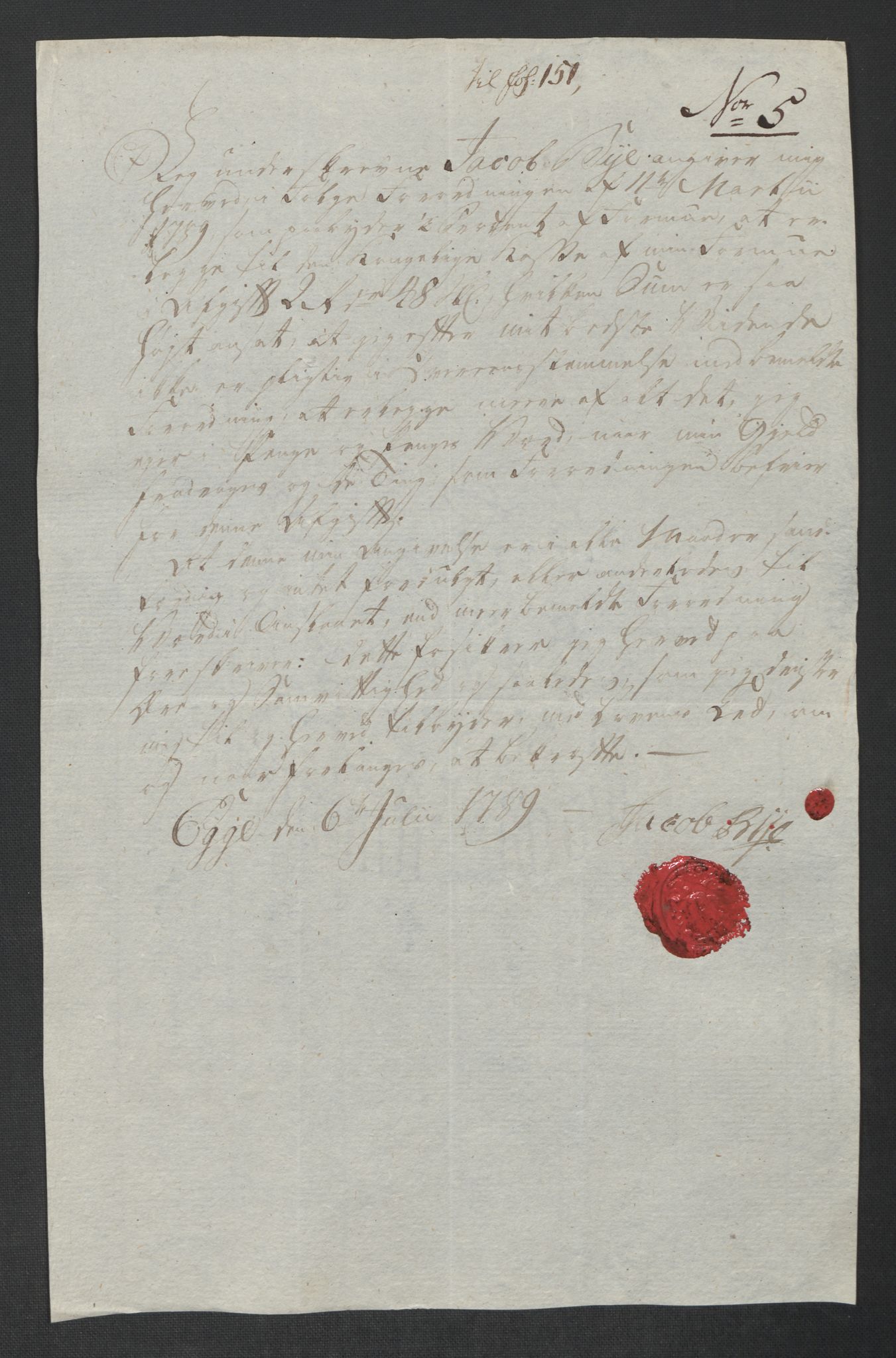 Rentekammeret inntil 1814, Reviderte regnskaper, Mindre regnskaper, AV/RA-EA-4068/Rf/Rfe/L0017: Inderøy fogderi, Jarlsberg grevskap, 1789, p. 144