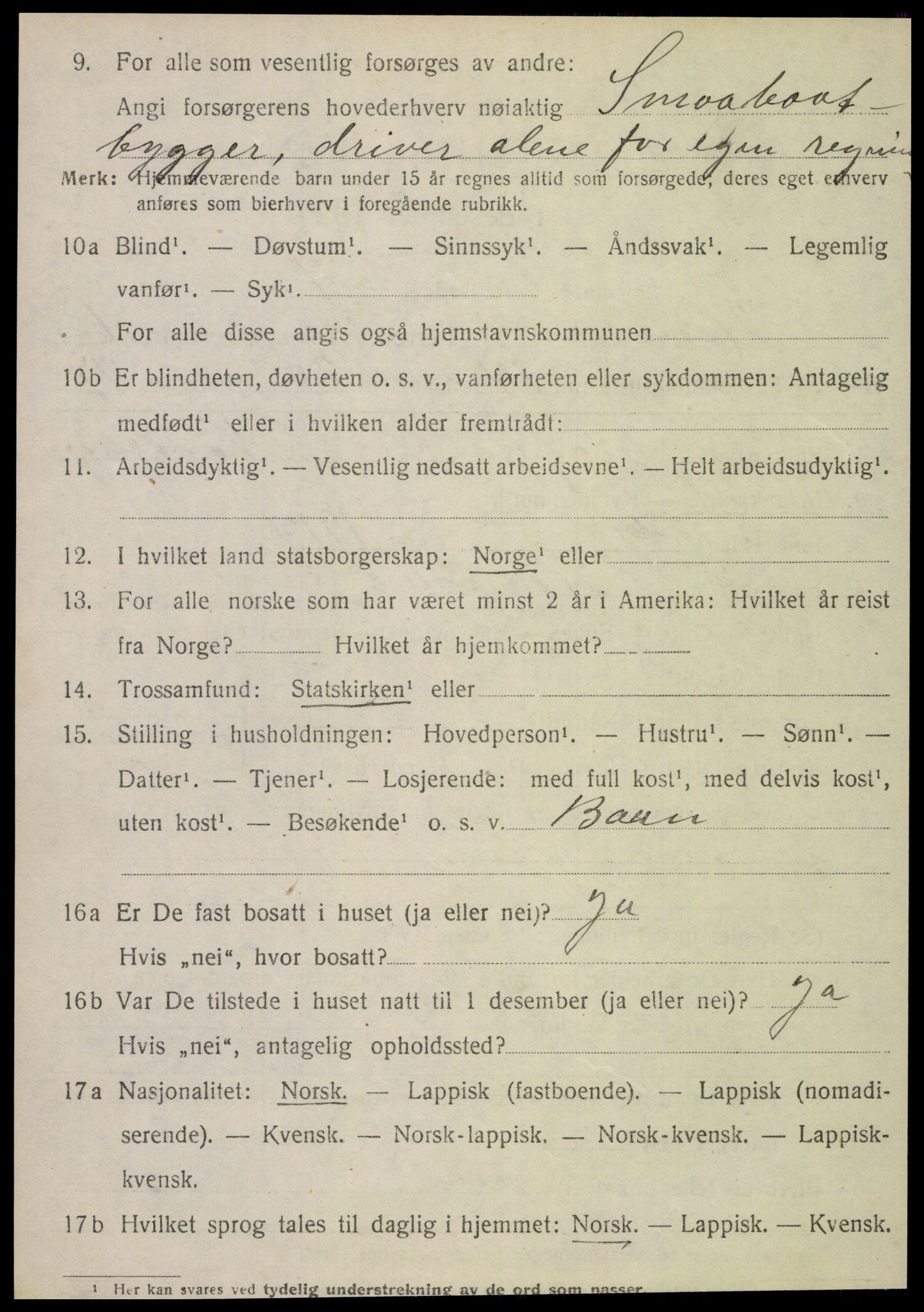 SAT, 1920 census for Hemnes, 1920, p. 6527