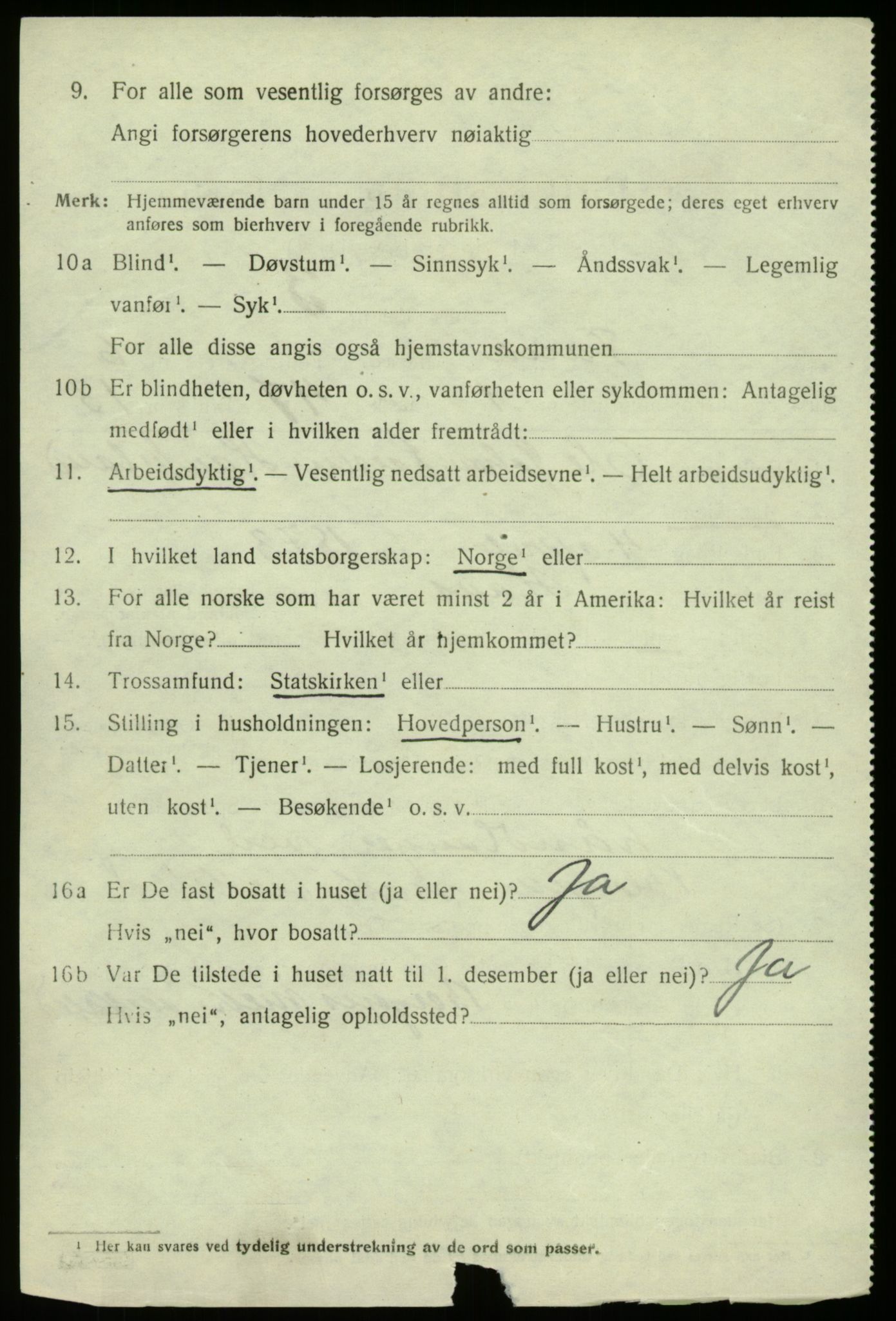 SAB, 1920 census for Fana, 1920, p. 10128