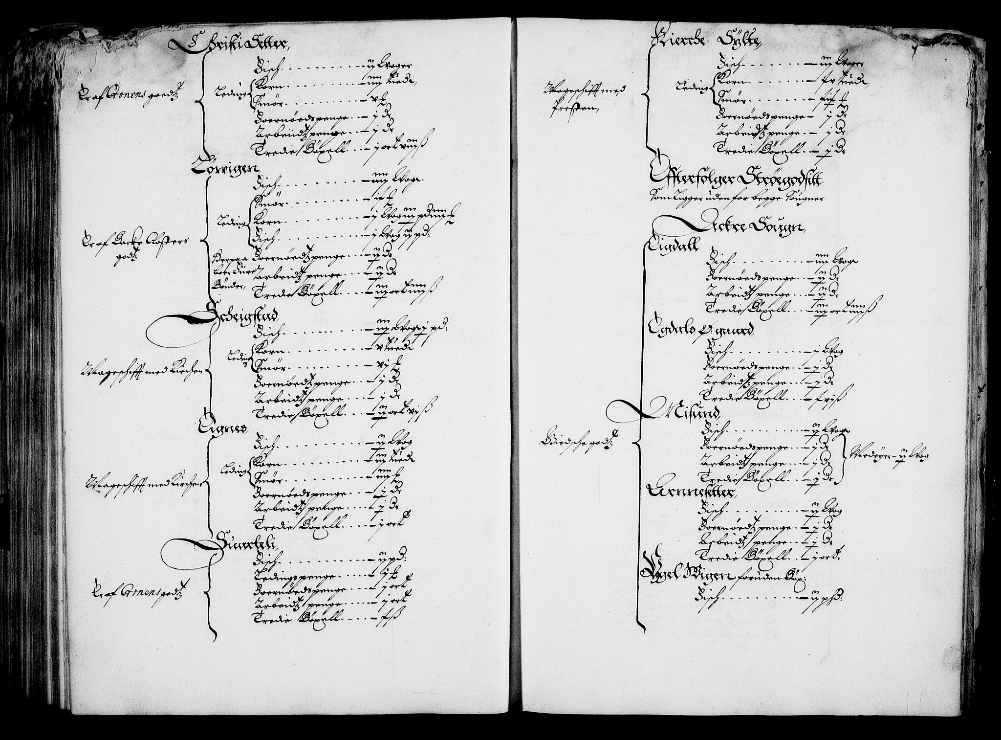 Rentekammeret inntil 1814, Realistisk ordnet avdeling, AV/RA-EA-4070/On/L0001/0001: Statens gods / [Jj 1]: Jordebok over Hannibal Sehesteds gods, 1651, p. 209