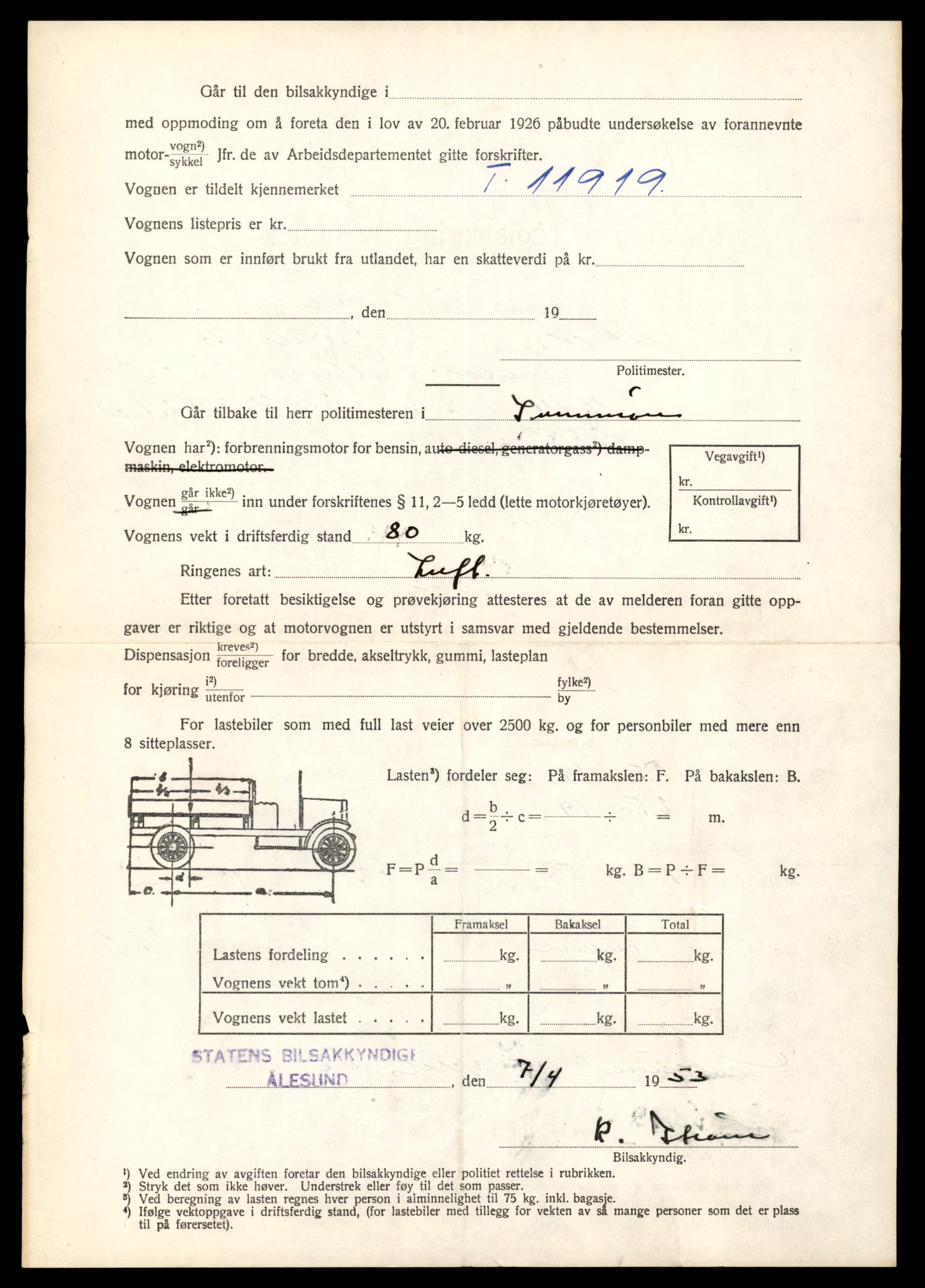 Møre og Romsdal vegkontor - Ålesund trafikkstasjon, AV/SAT-A-4099/F/Fe/L0031: Registreringskort for kjøretøy T 11800 - T 11996, 1927-1998, p. 2078
