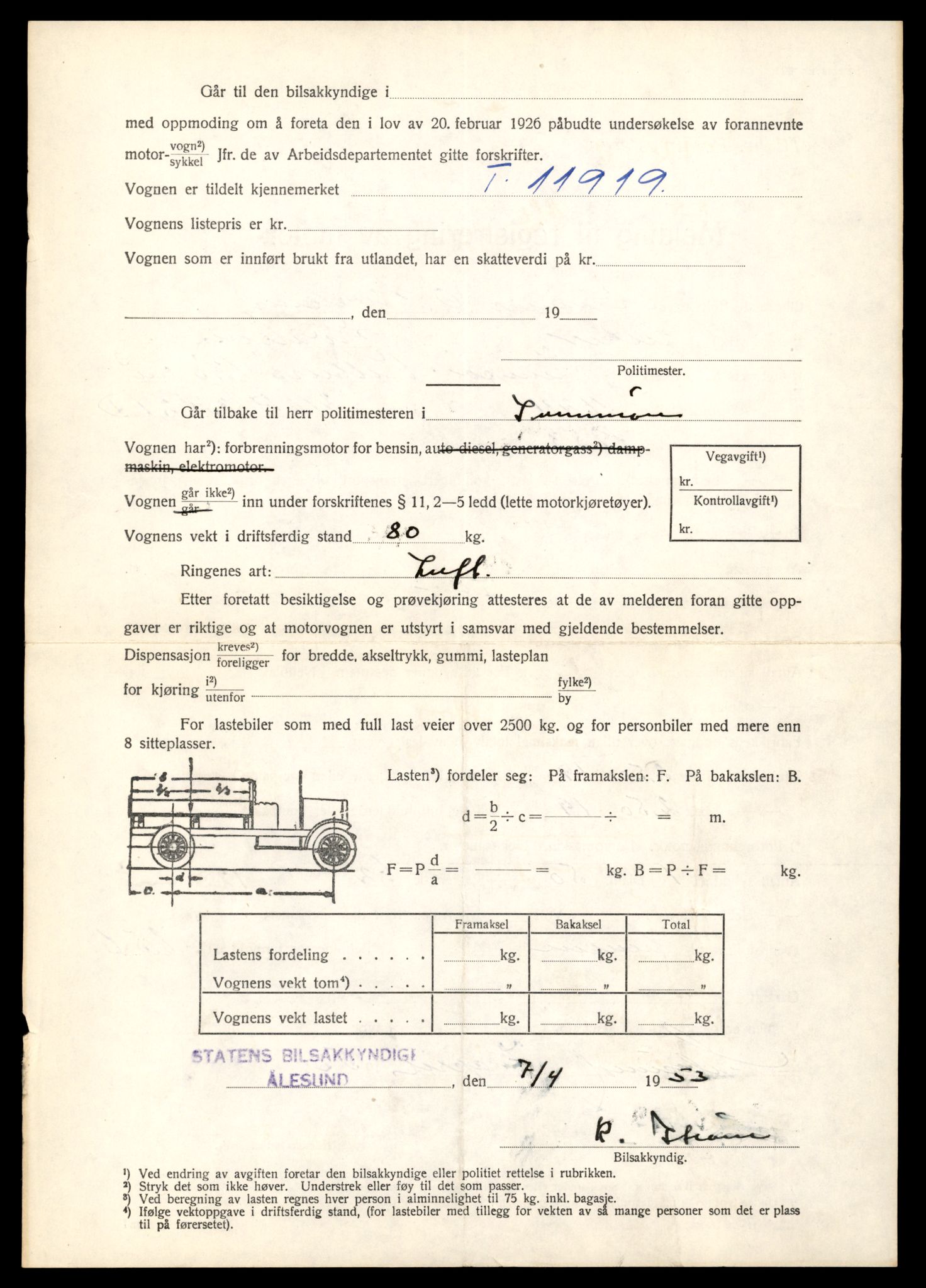 Møre og Romsdal vegkontor - Ålesund trafikkstasjon, SAT/A-4099/F/Fe/L0031: Registreringskort for kjøretøy T 11800 - T 11996, 1927-1998, p. 2078