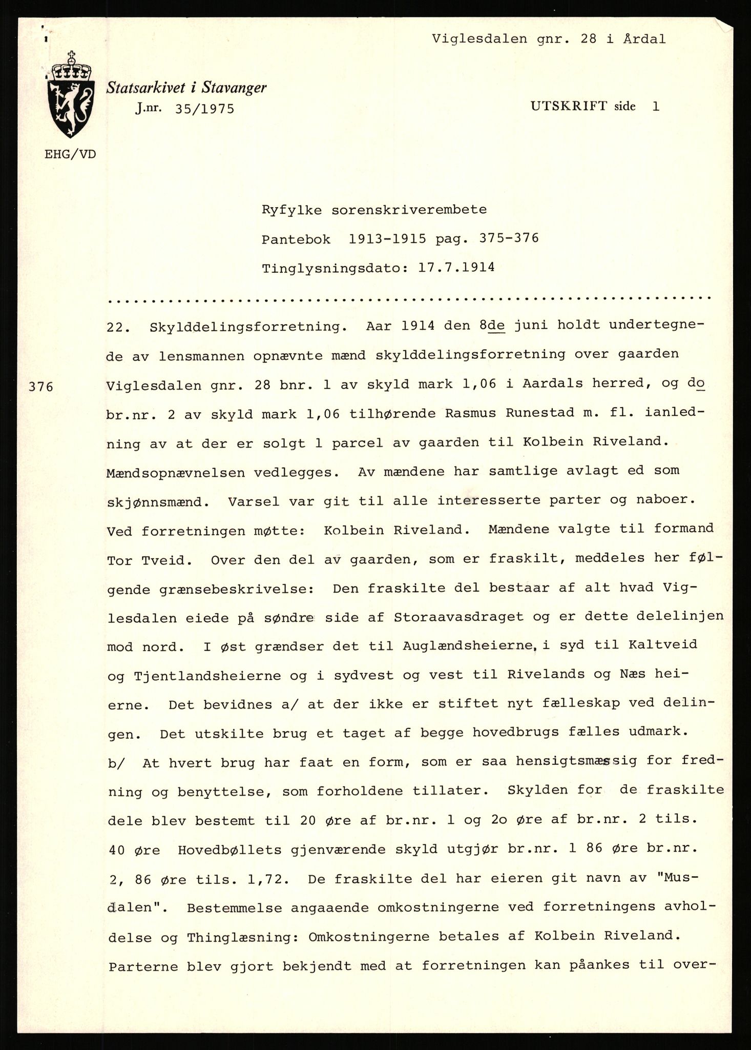 Statsarkivet i Stavanger, AV/SAST-A-101971/03/Y/Yj/L0094: Avskrifter sortert etter gårdsnavn: Vetrhus - Vik i Nerstrand, 1750-1930, p. 565