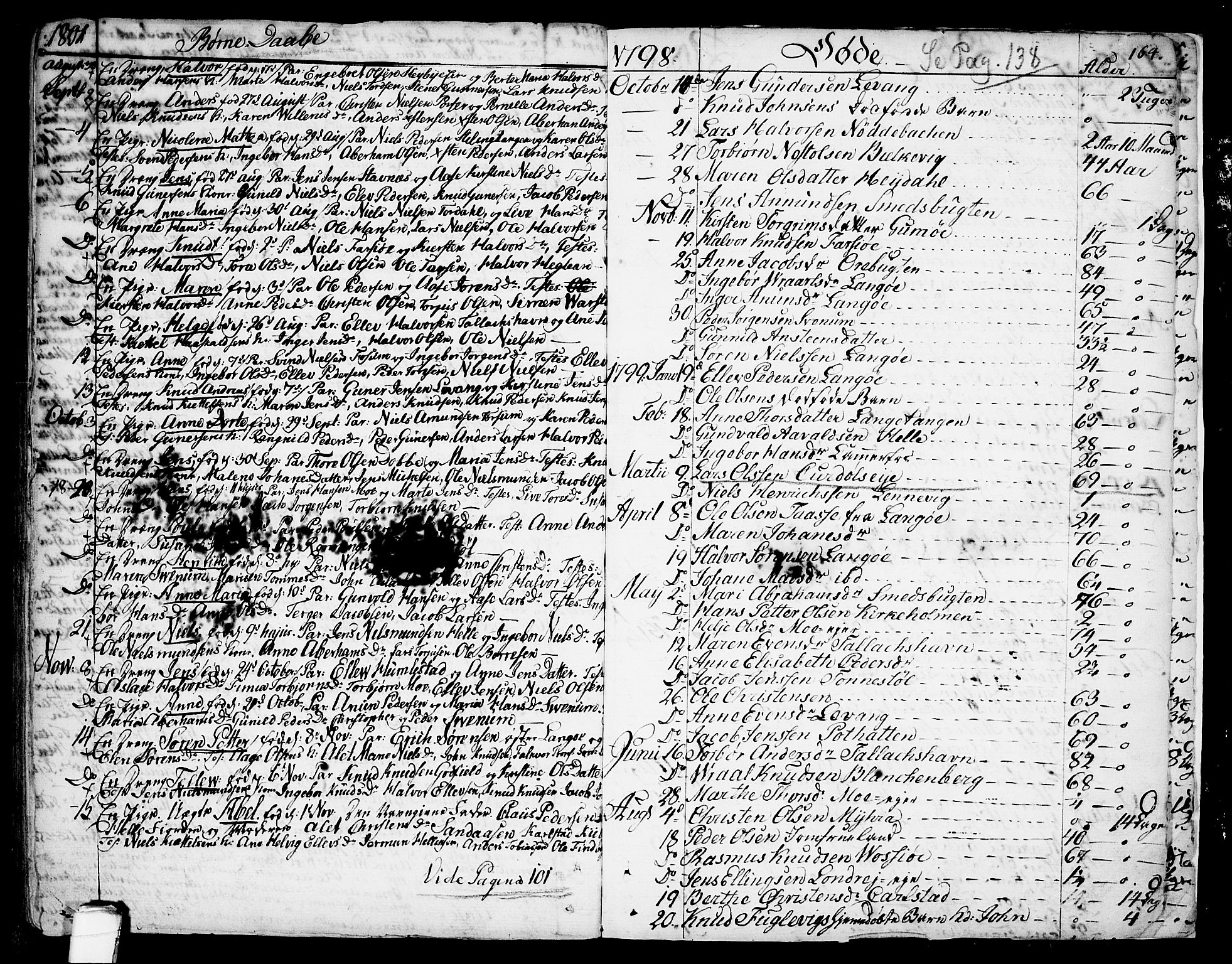 Sannidal kirkebøker, SAKO/A-296/F/Fa/L0002: Parish register (official) no. 2, 1767-1802, p. 164