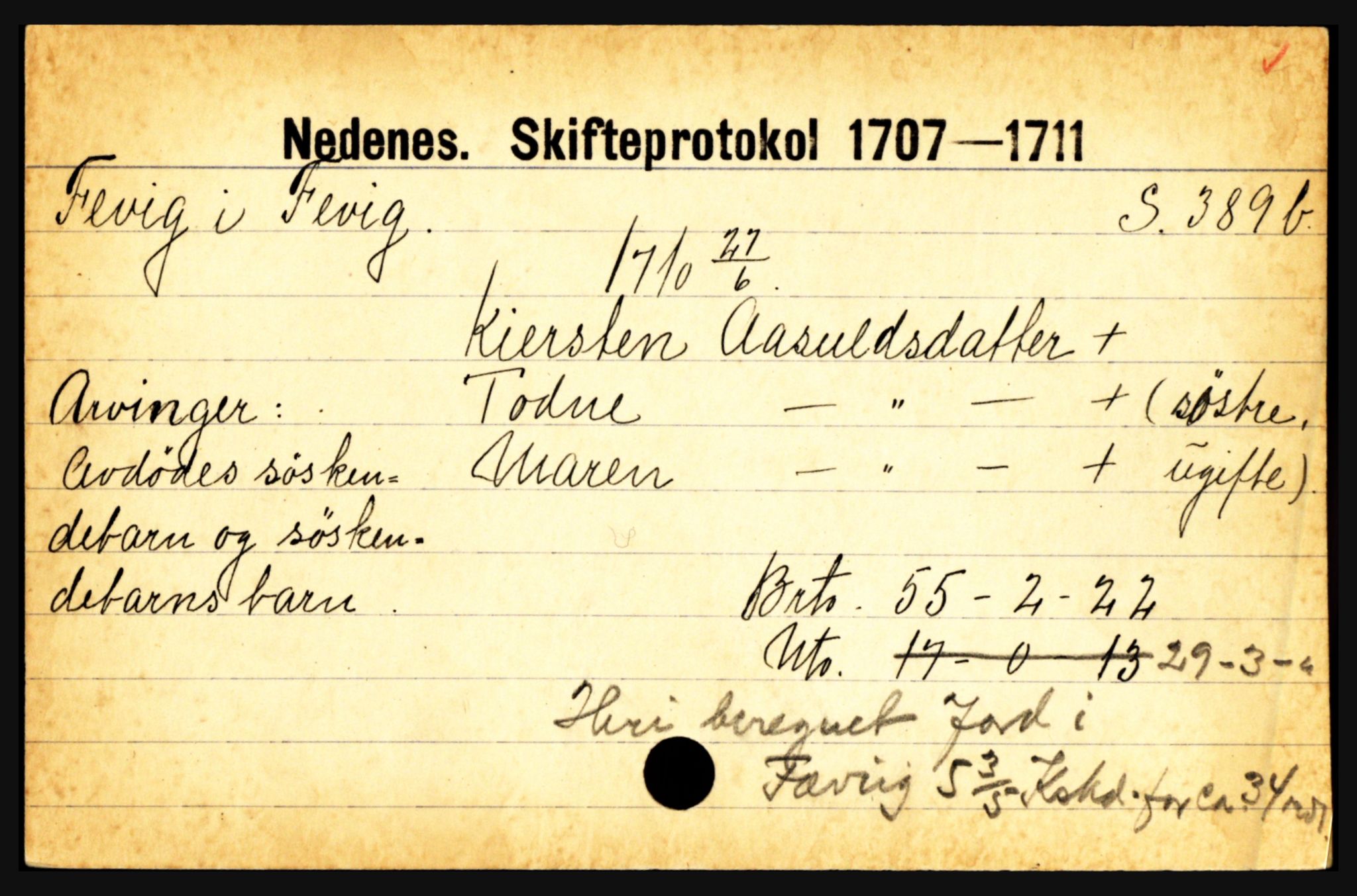 Nedenes sorenskriveri før 1824, AV/SAK-1221-0007/H, p. 6547