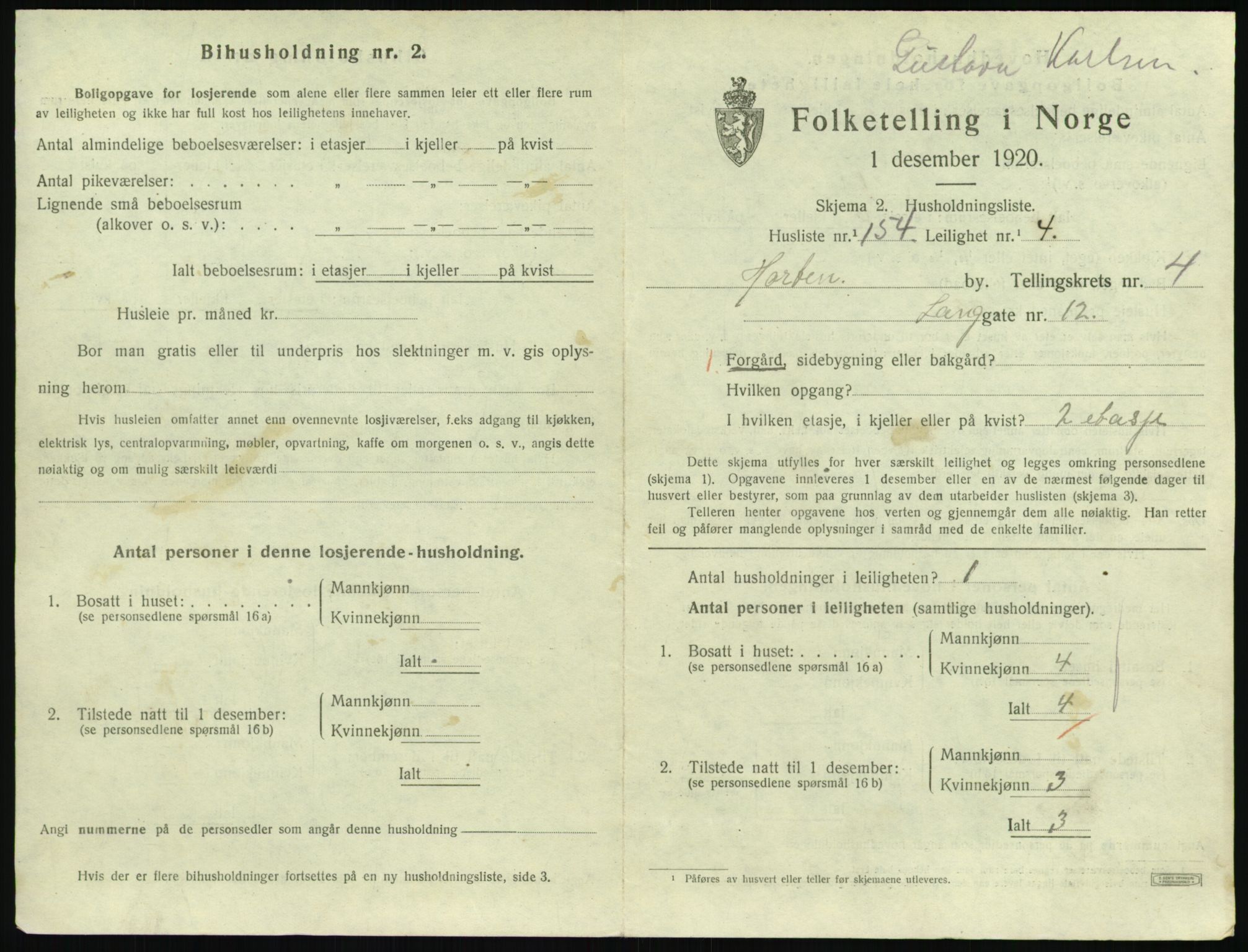 SAKO, 1920 census for Horten, 1920, p. 5601