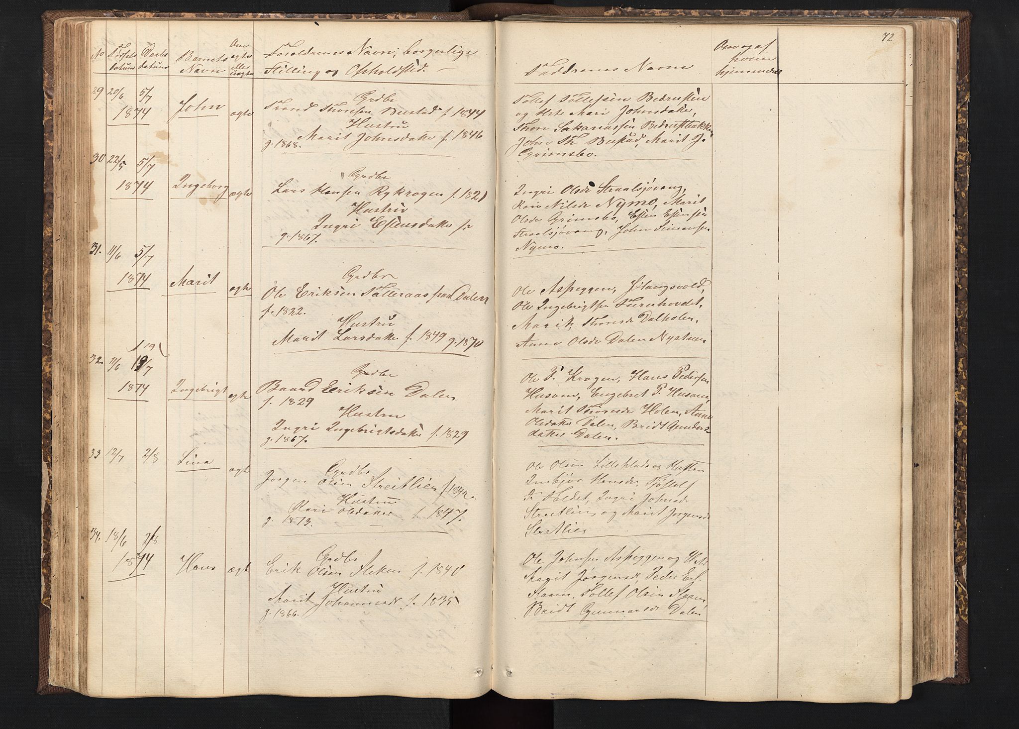 Alvdal prestekontor, SAH/PREST-060/H/Ha/Hab/L0001: Parish register (copy) no. 1, 1857-1893, p. 72