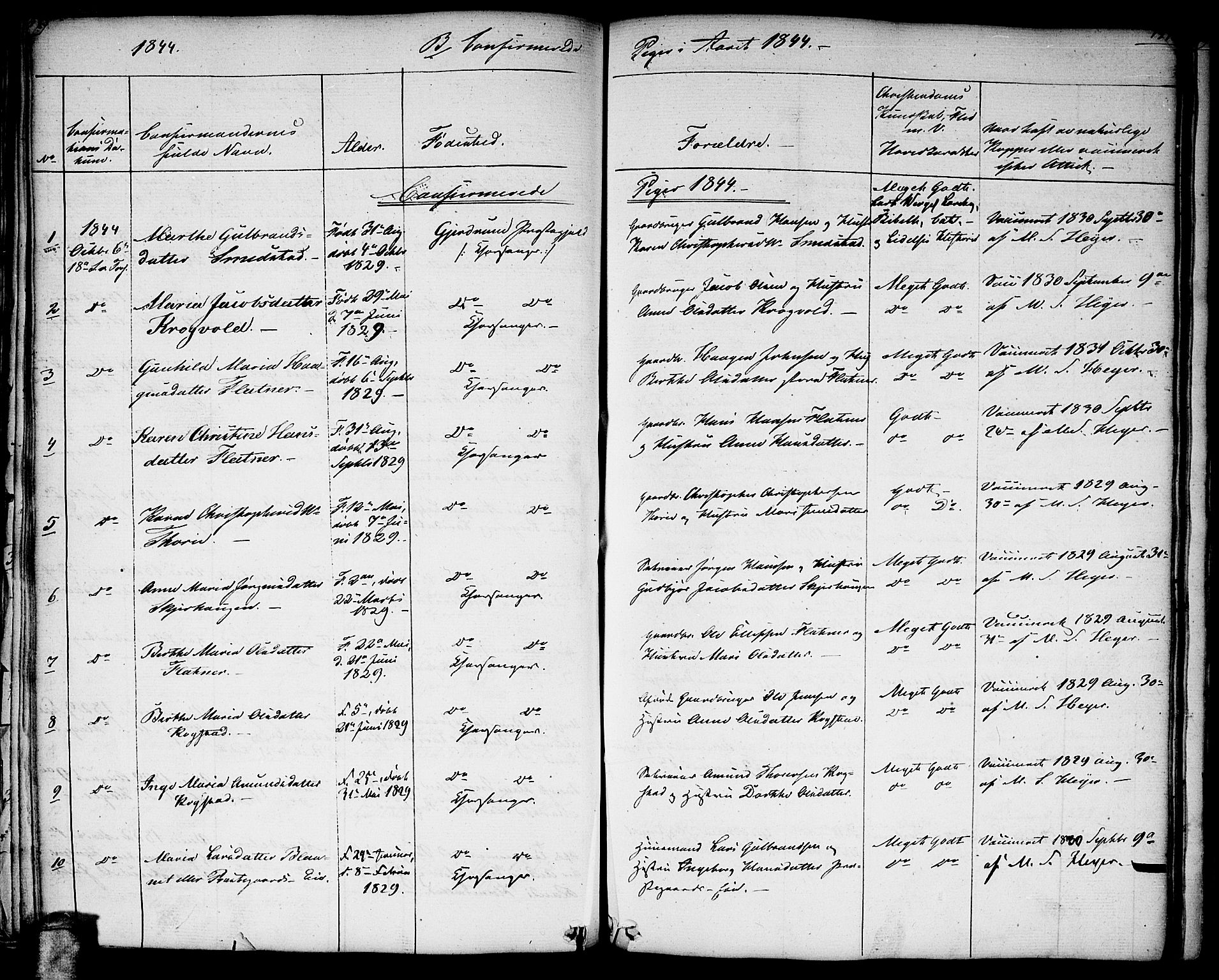 Gjerdrum prestekontor Kirkebøker, SAO/A-10412b/G/Ga/L0002: Parish register (copy) no. I 2, 1836-1850, p. 197