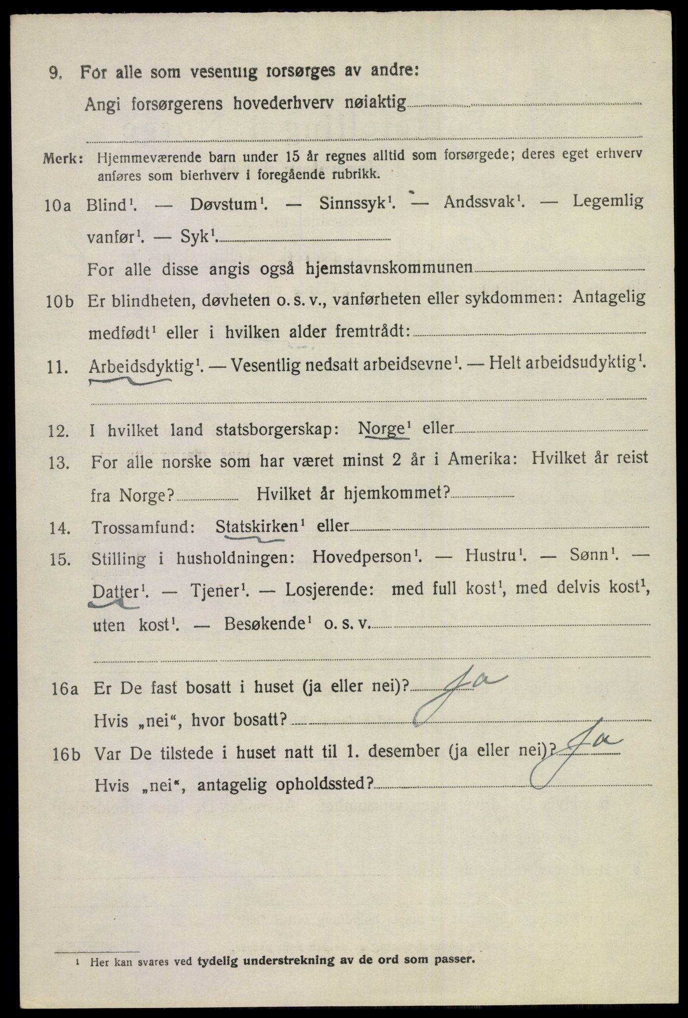 SAKO, 1920 census for Tyristrand, 1920, p. 1969