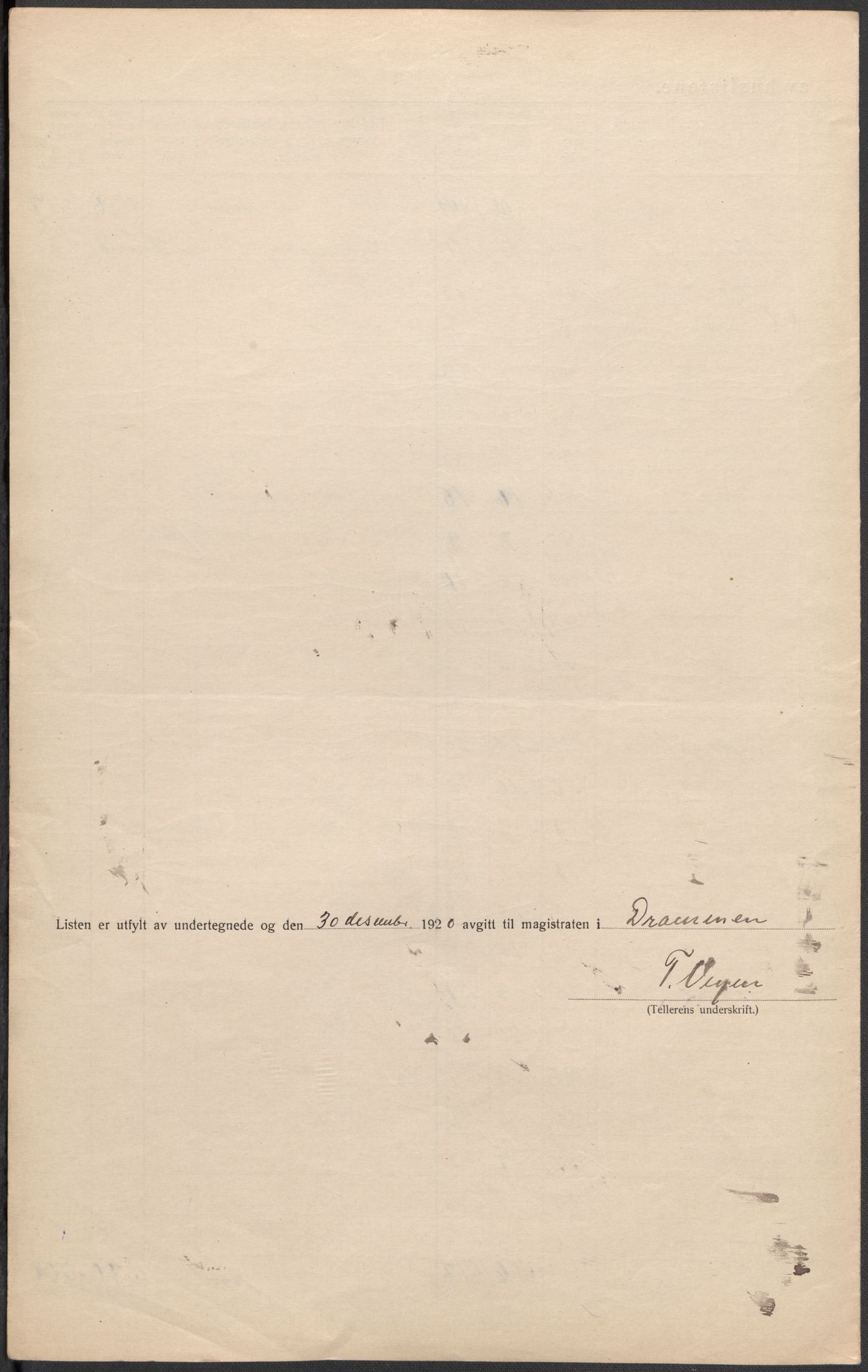 SAKO, 1920 census for Drammen, 1920, p. 33