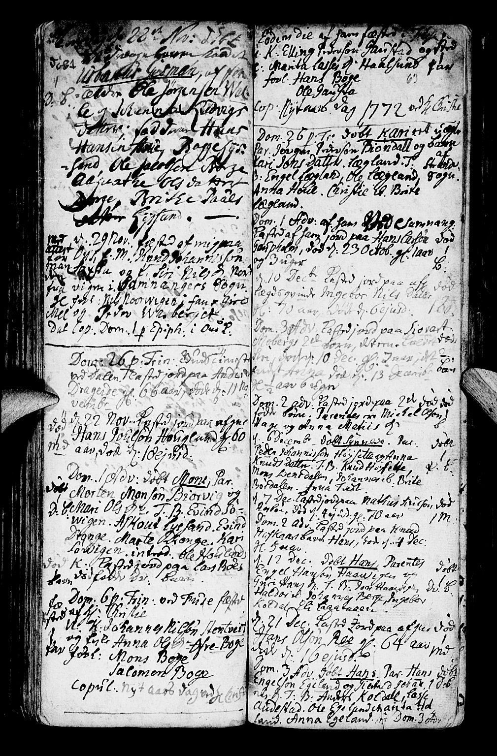 Os sokneprestembete, SAB/A-99929: Parish register (official) no. A 9, 1766-1779, p. 63