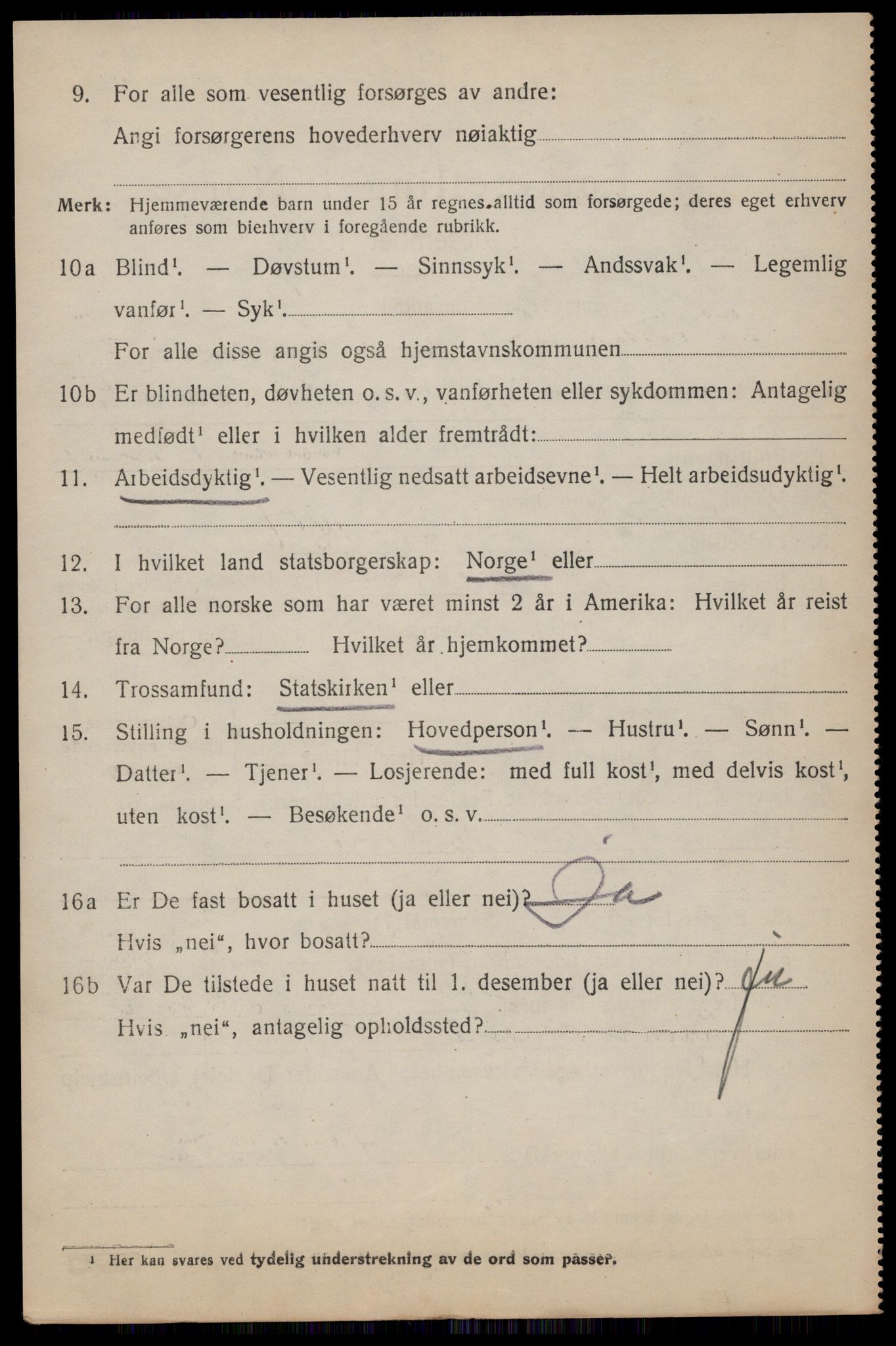 SAST, 1920 census for Forsand, 1920, p. 2178