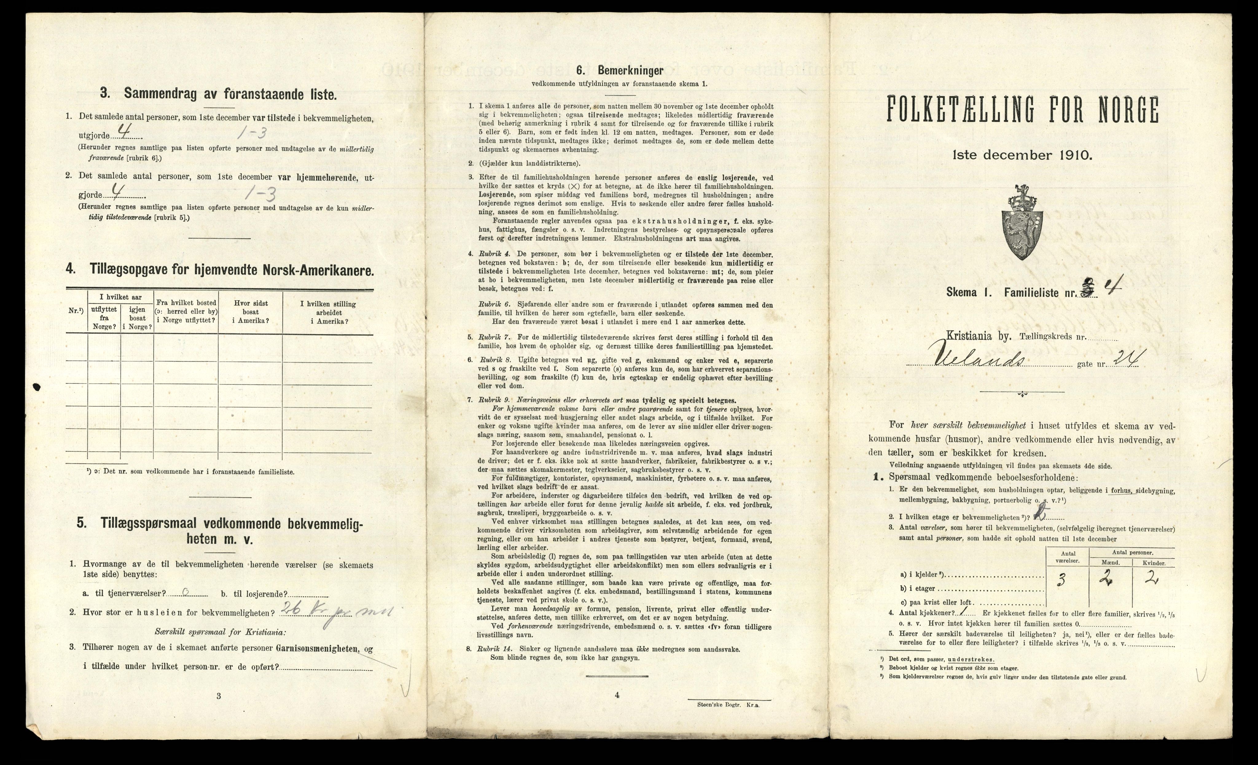 RA, 1910 census for Kristiania, 1910, p. 114123