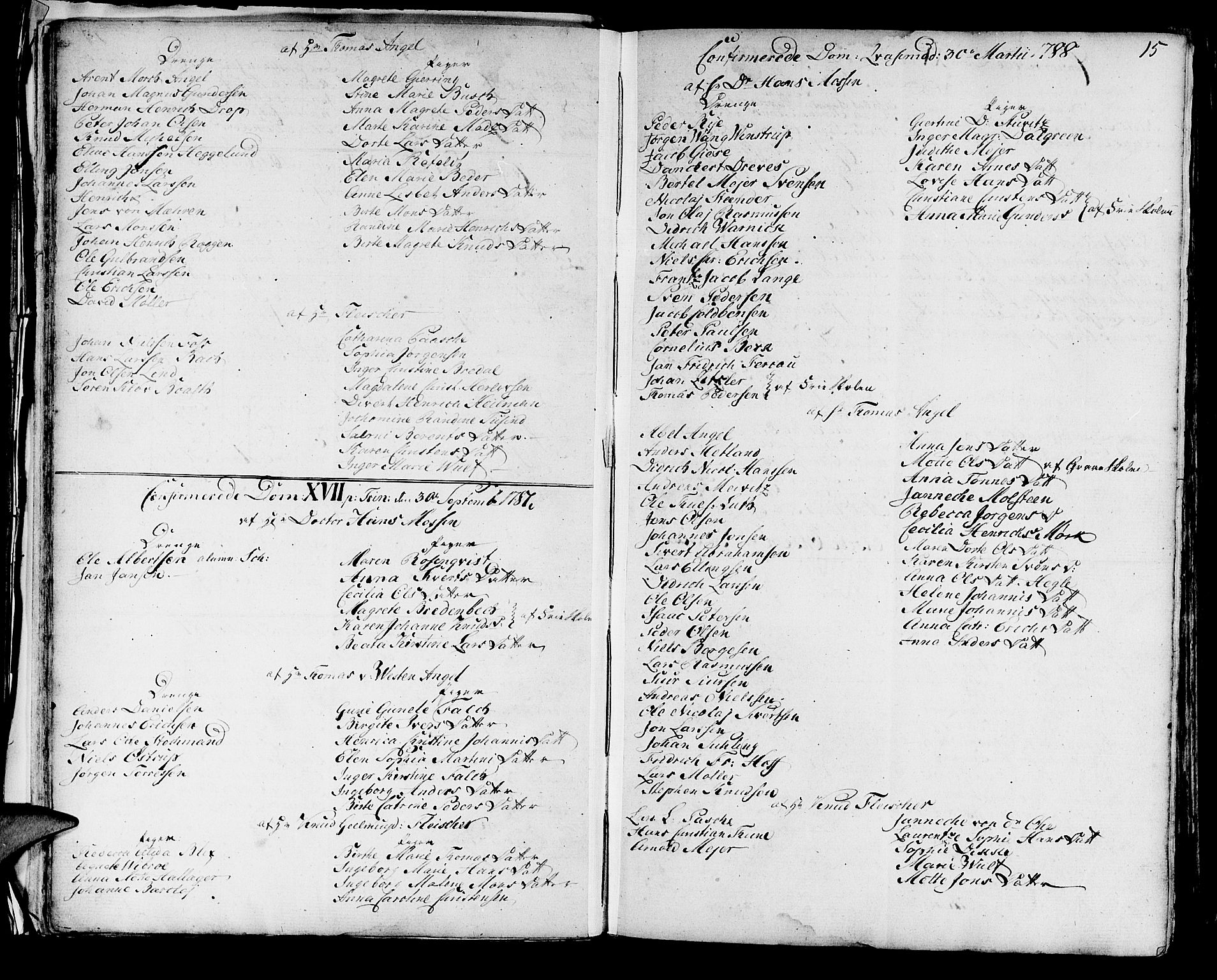Domkirken sokneprestembete, SAB/A-74801/H/Haa/L0004: Parish register (official) no. A 4, 1763-1820, p. 15