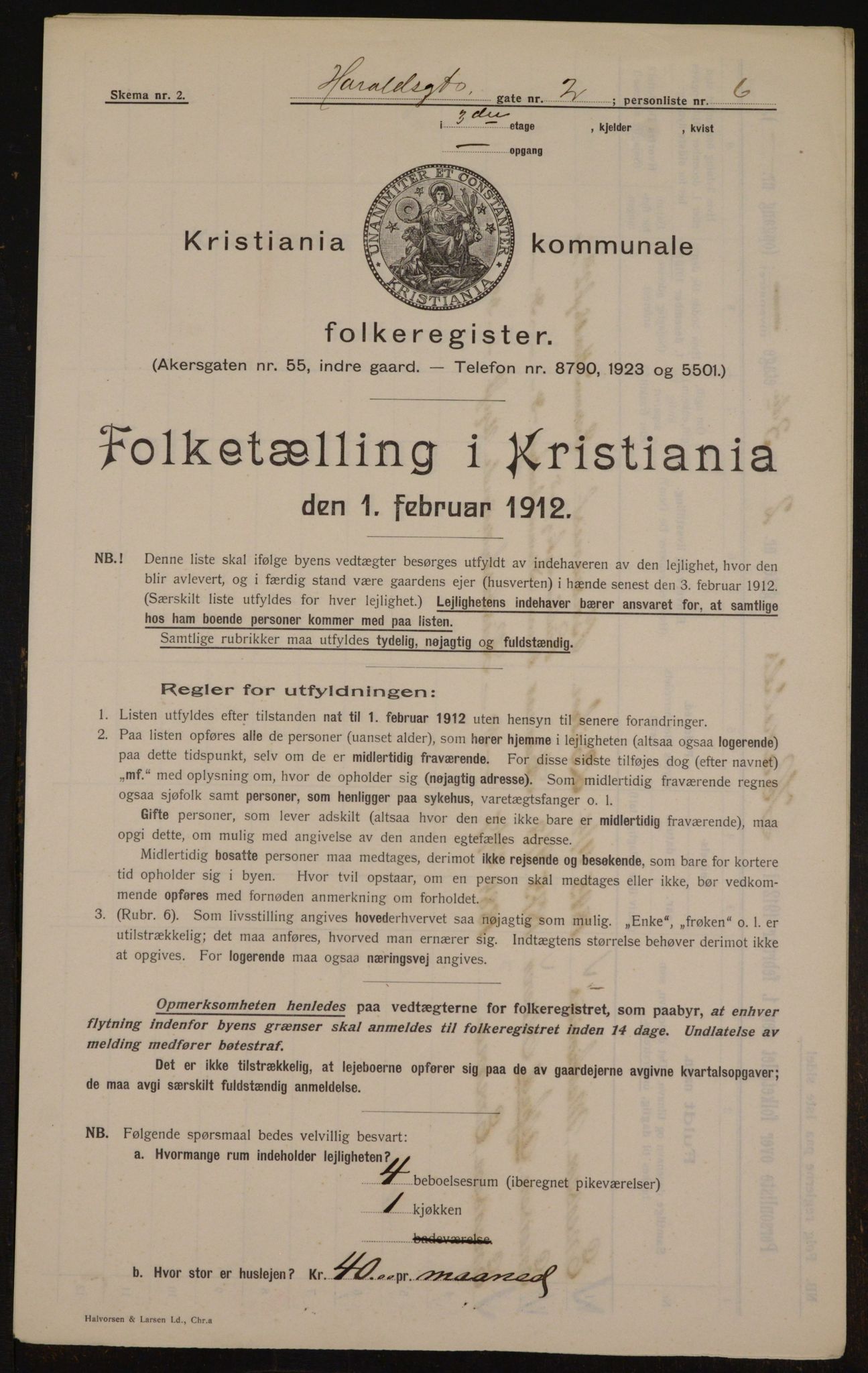 OBA, Municipal Census 1912 for Kristiania, 1912, p. 35012