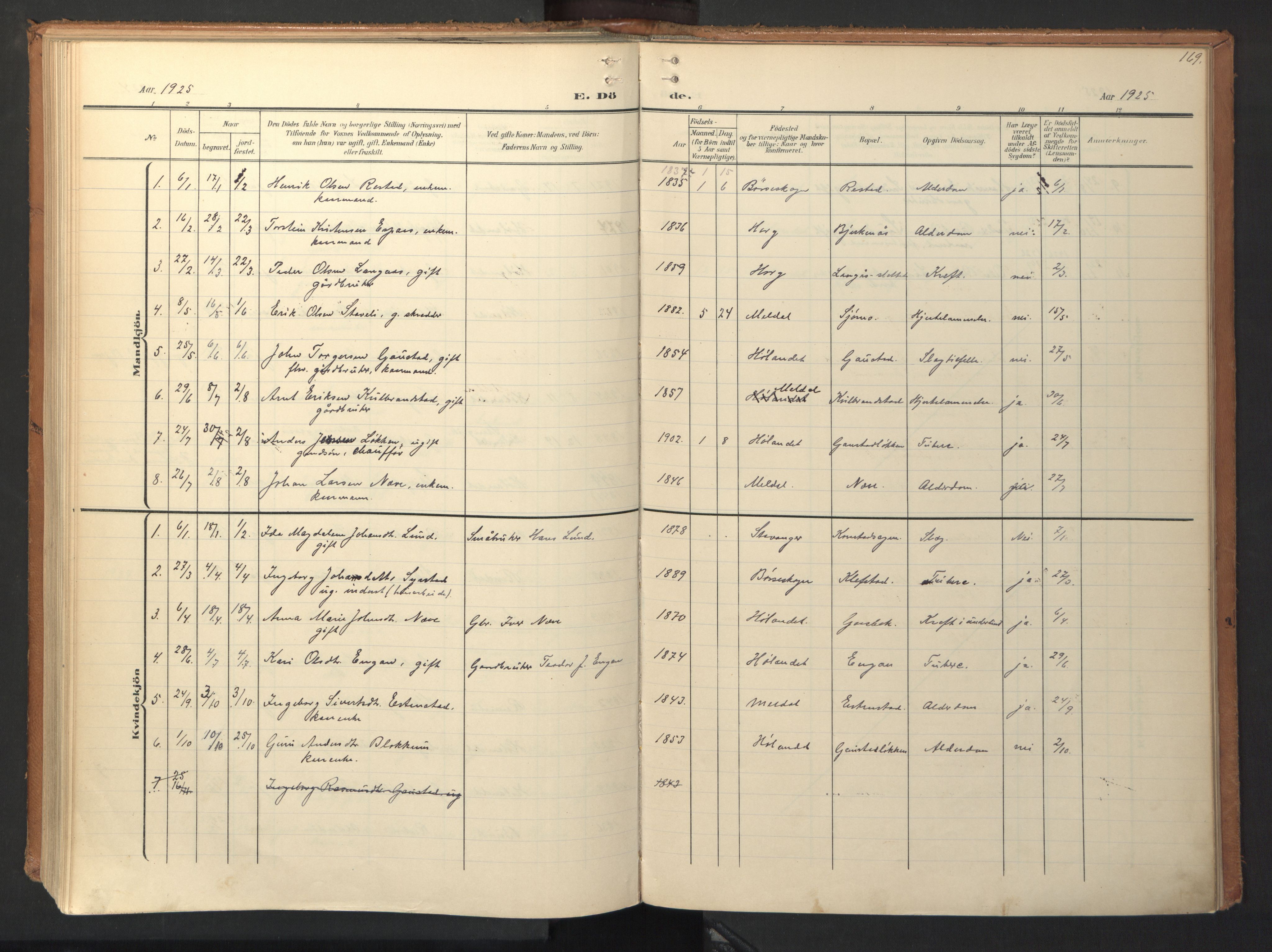 Ministerialprotokoller, klokkerbøker og fødselsregistre - Sør-Trøndelag, SAT/A-1456/694/L1128: Parish register (official) no. 694A02, 1906-1931, p. 169
