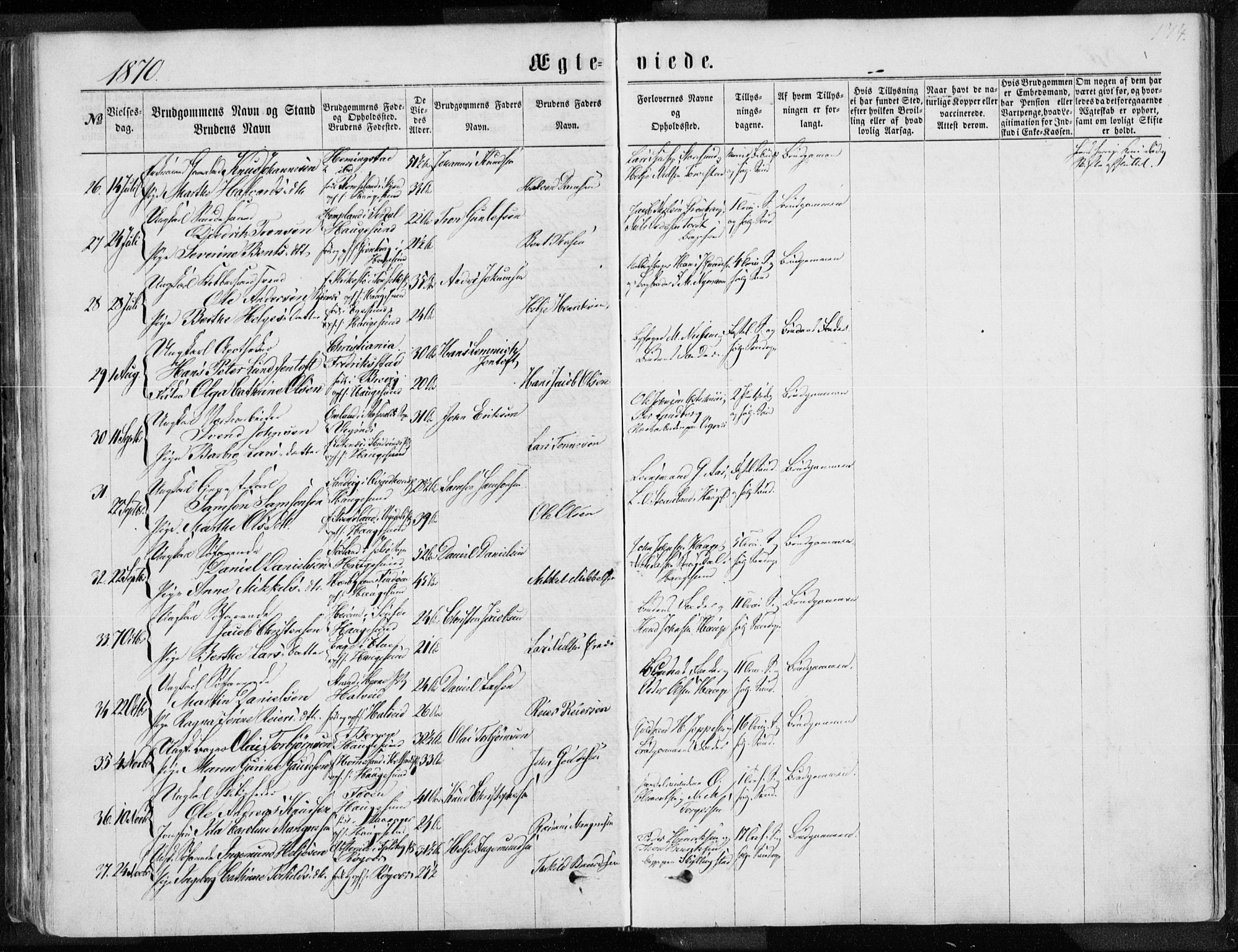 Torvastad sokneprestkontor, AV/SAST-A -101857/H/Ha/Haa/L0012: Parish register (official) no. A 12.1, 1867-1877, p. 174