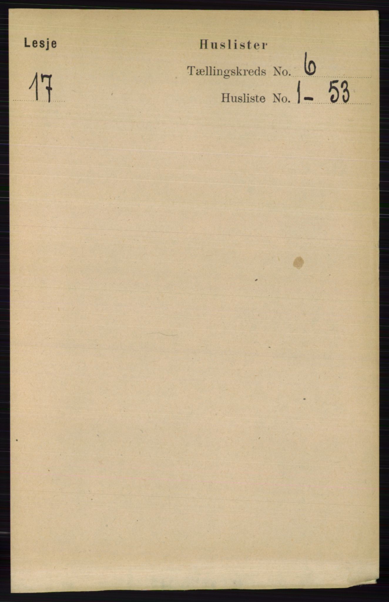 RA, 1891 census for 0512 Lesja, 1891, p. 2087