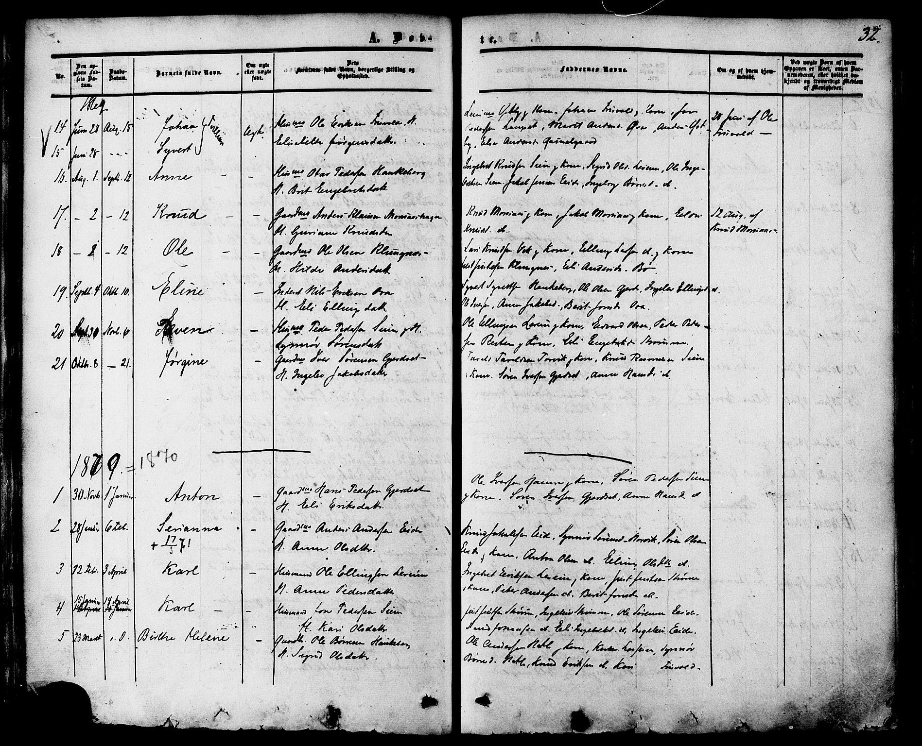 Ministerialprotokoller, klokkerbøker og fødselsregistre - Møre og Romsdal, AV/SAT-A-1454/542/L0552: Parish register (official) no. 542A02, 1854-1884, p. 32