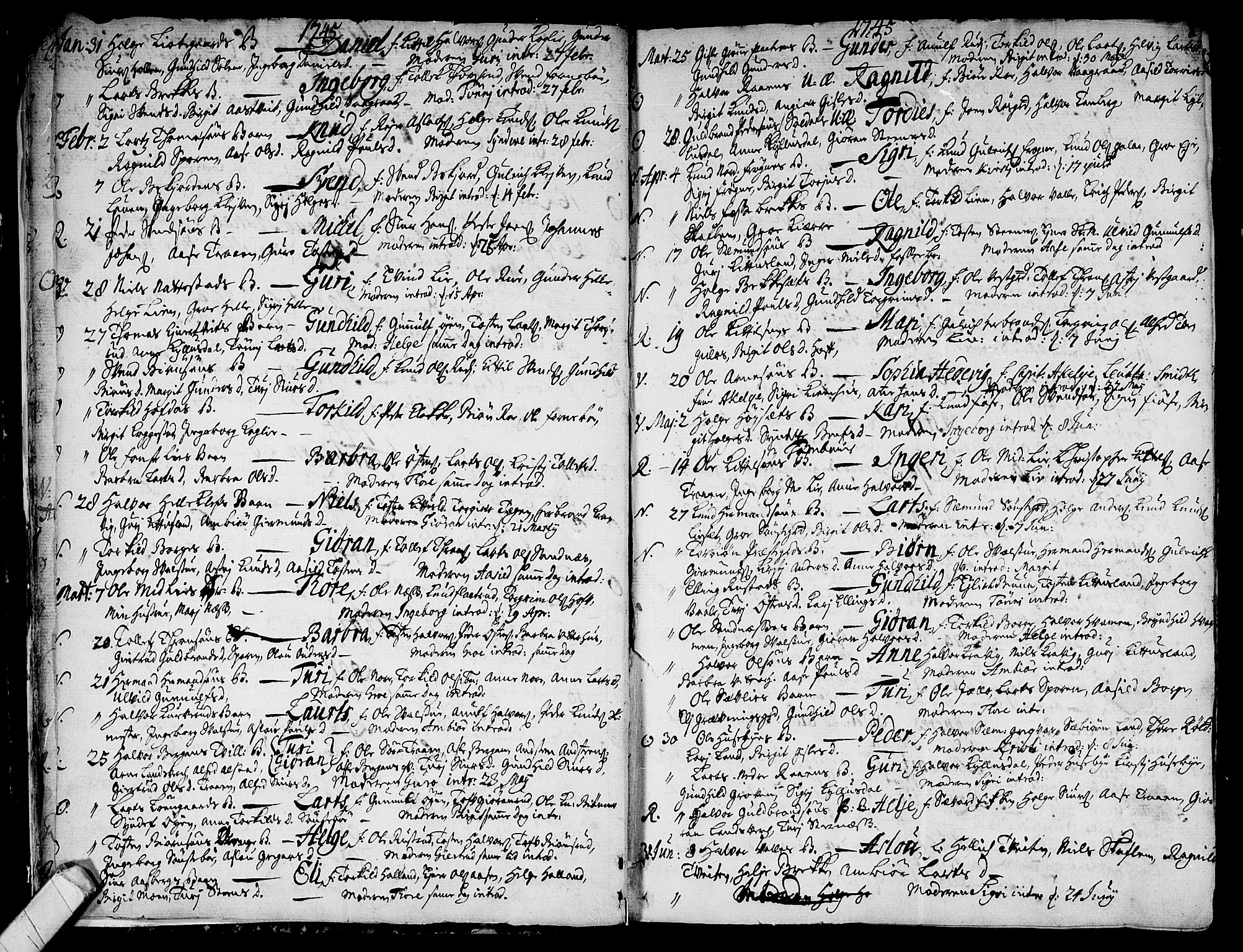 Rollag kirkebøker, SAKO/A-240/F/Fa/L0003: Parish register (official) no. I 3, 1743-1778, p. 8