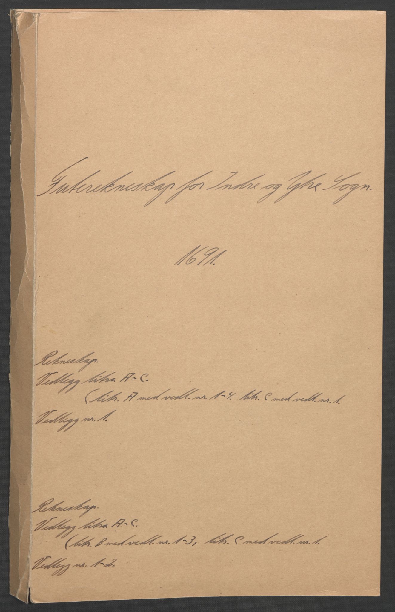 Rentekammeret inntil 1814, Reviderte regnskaper, Fogderegnskap, RA/EA-4092/R52/L3306: Fogderegnskap Sogn, 1691-1692, p. 2