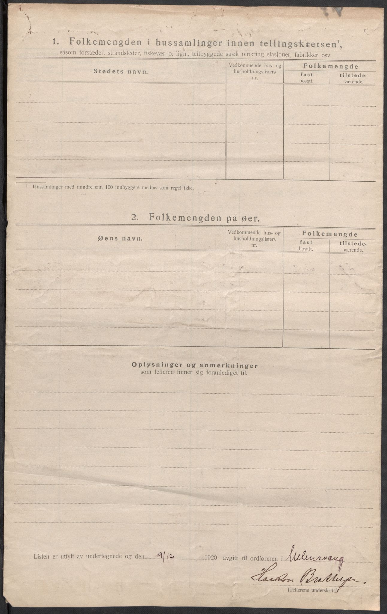 SAB, 1920 census for Ullensvang, 1920, p. 28