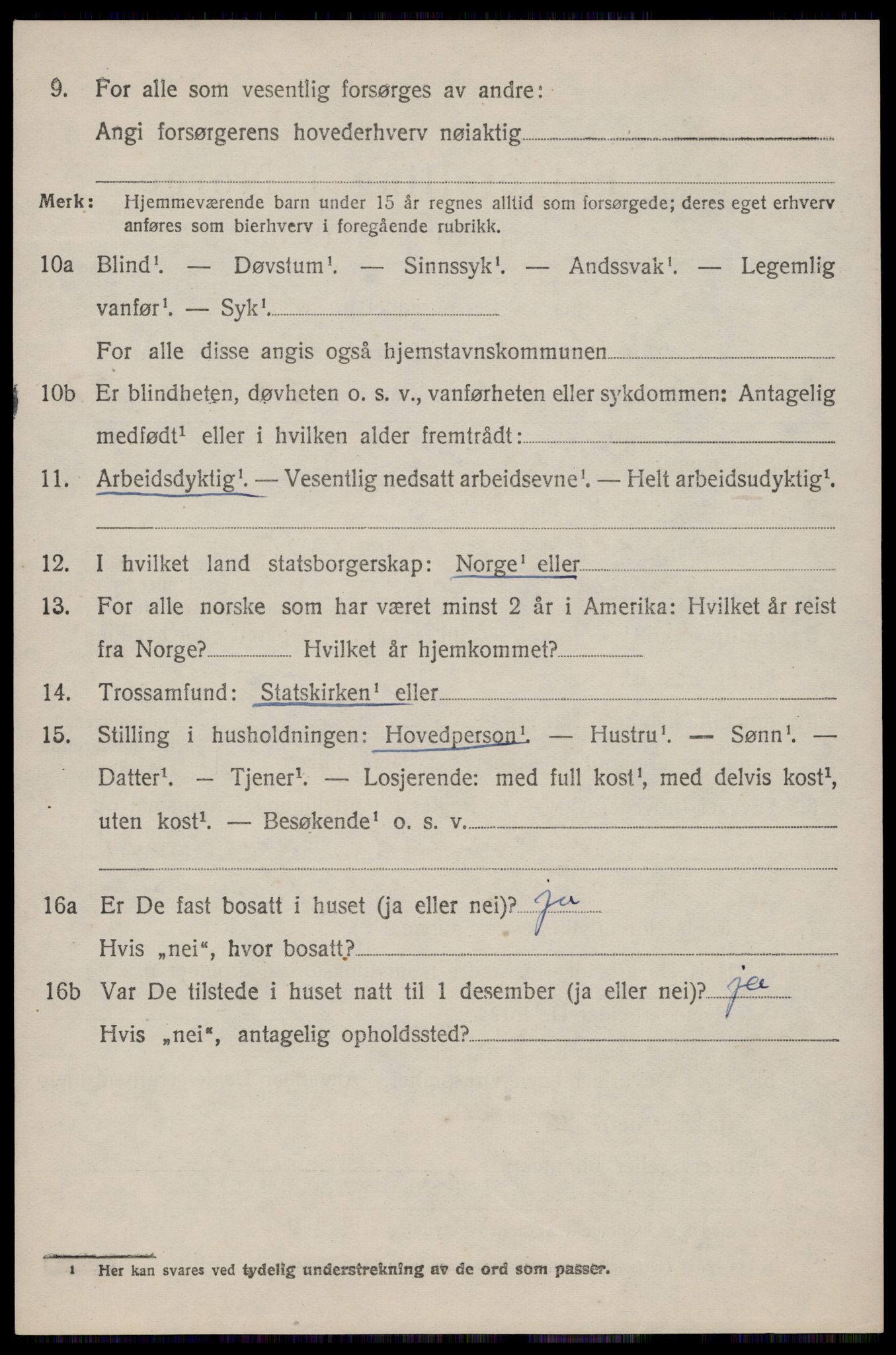 SAST, 1920 census for Hetland, 1920, p. 5222