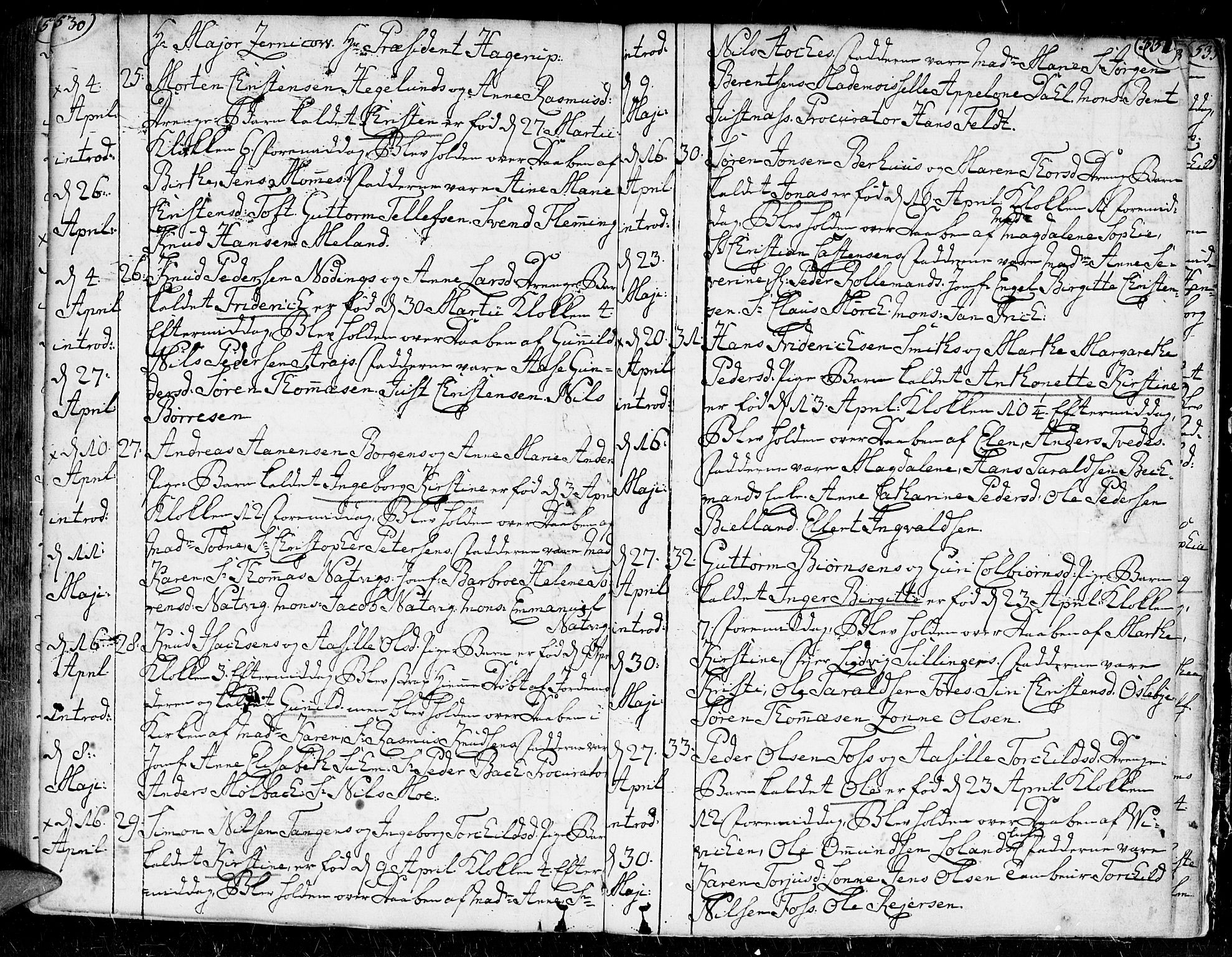 Kristiansand domprosti, AV/SAK-1112-0006/F/Fa/L0002: Parish register (official) no. A 2, 1755-1778, p. 530-531