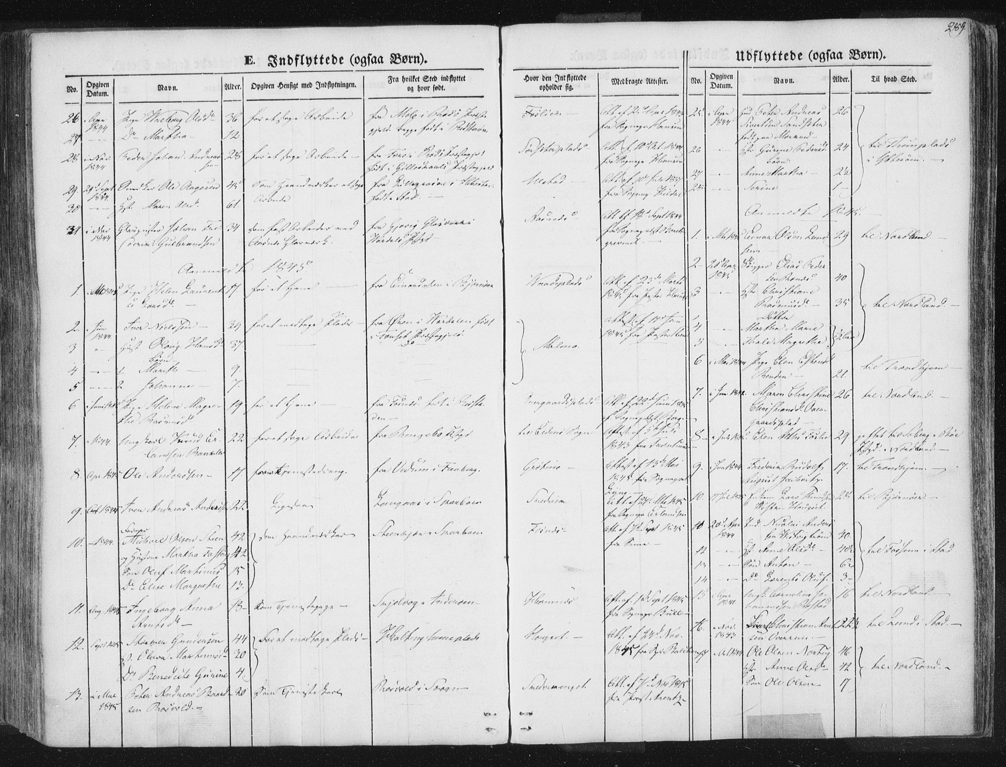 Ministerialprotokoller, klokkerbøker og fødselsregistre - Nord-Trøndelag, SAT/A-1458/741/L0392: Parish register (official) no. 741A06, 1836-1848, p. 289