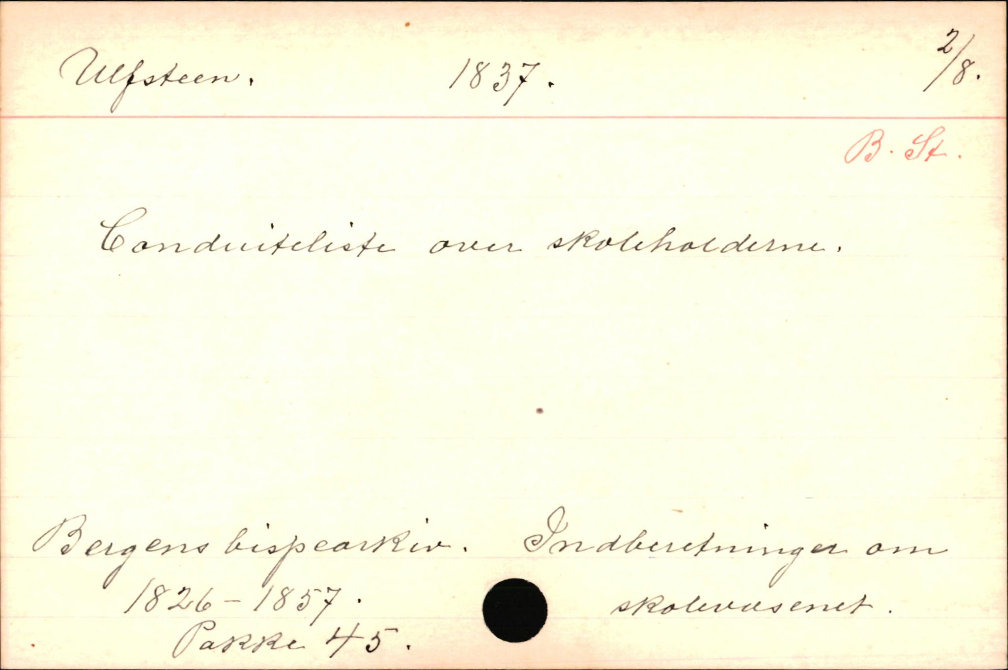 Haugen, Johannes - lærer, AV/SAB-SAB/PA-0036/01/L0001: Om klokkere og lærere, 1521-1904, p. 10640
