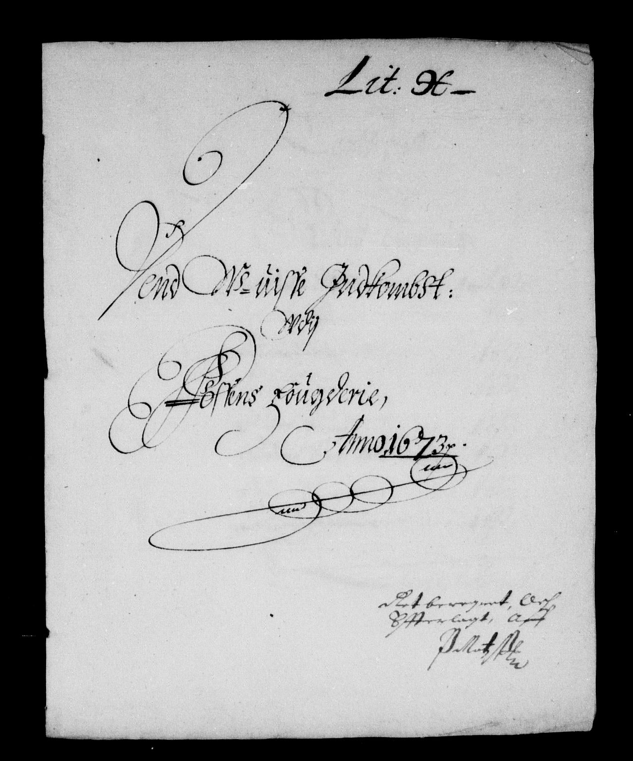 Rentekammeret inntil 1814, Reviderte regnskaper, Stiftamtstueregnskaper, Trondheim stiftamt og Nordland amt, AV/RA-EA-6044/R/Rd/L0038: Trondheim stiftamt, 1673