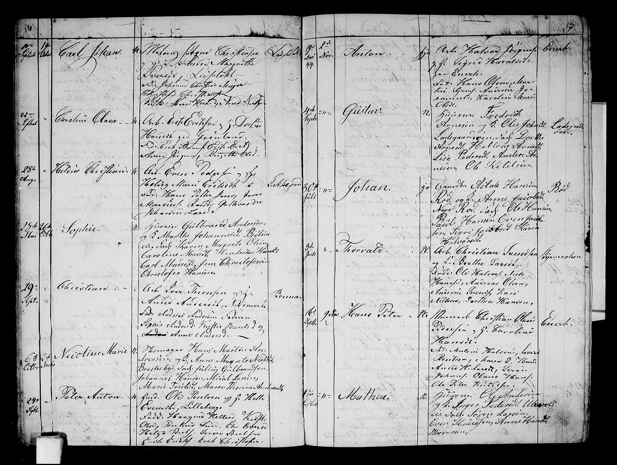 Aker prestekontor kirkebøker, AV/SAO-A-10861/G/L0008: Parish register (copy) no. 8, 1845-1848, p. 16-17